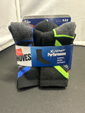 Hanes Moves boys' X-Temp Performance crew socks 6-pack