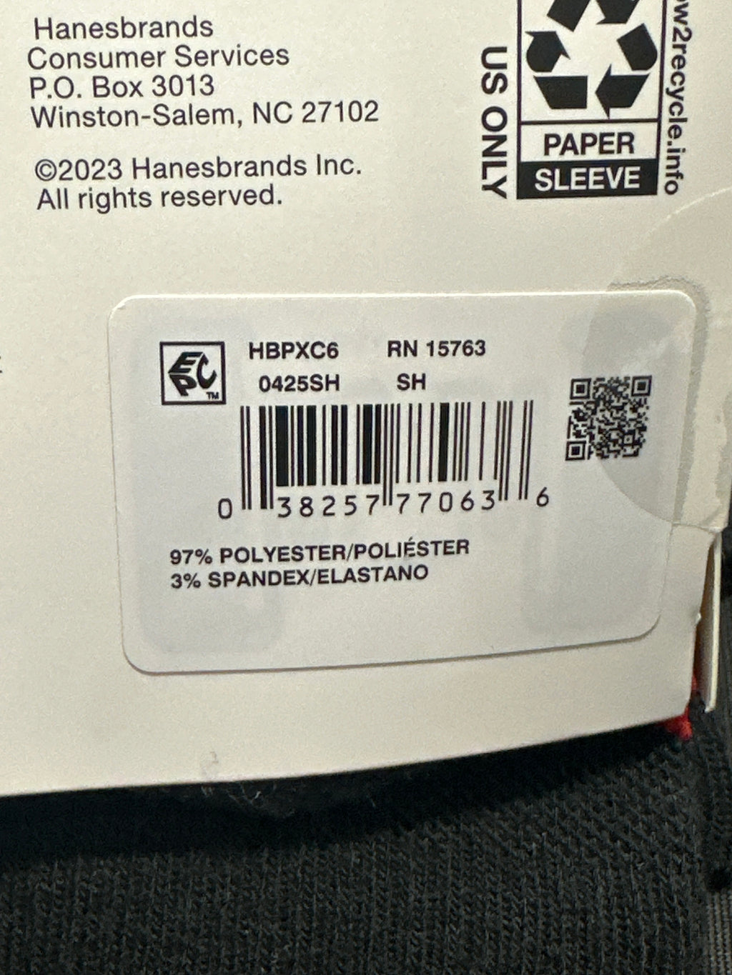 Hanes Moves boys' X-Temp Performance crew socks 6-pack