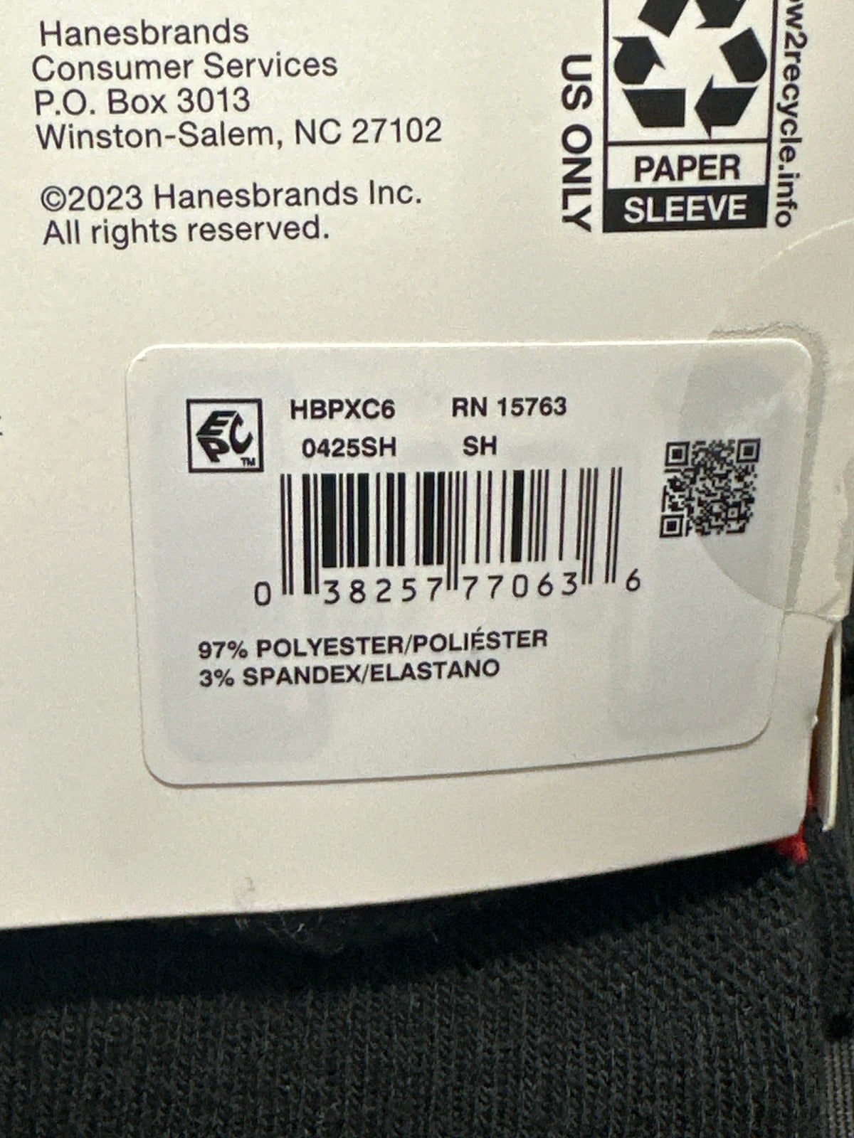 Hanes Moves boys' X-Temp Performance crew socks 6-pack