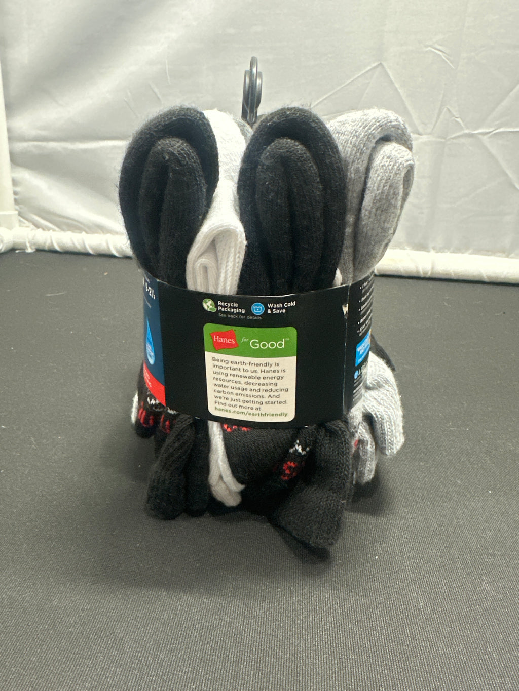 Hanes Premium Boys X-Temp cushion crew socks 10 pack size M