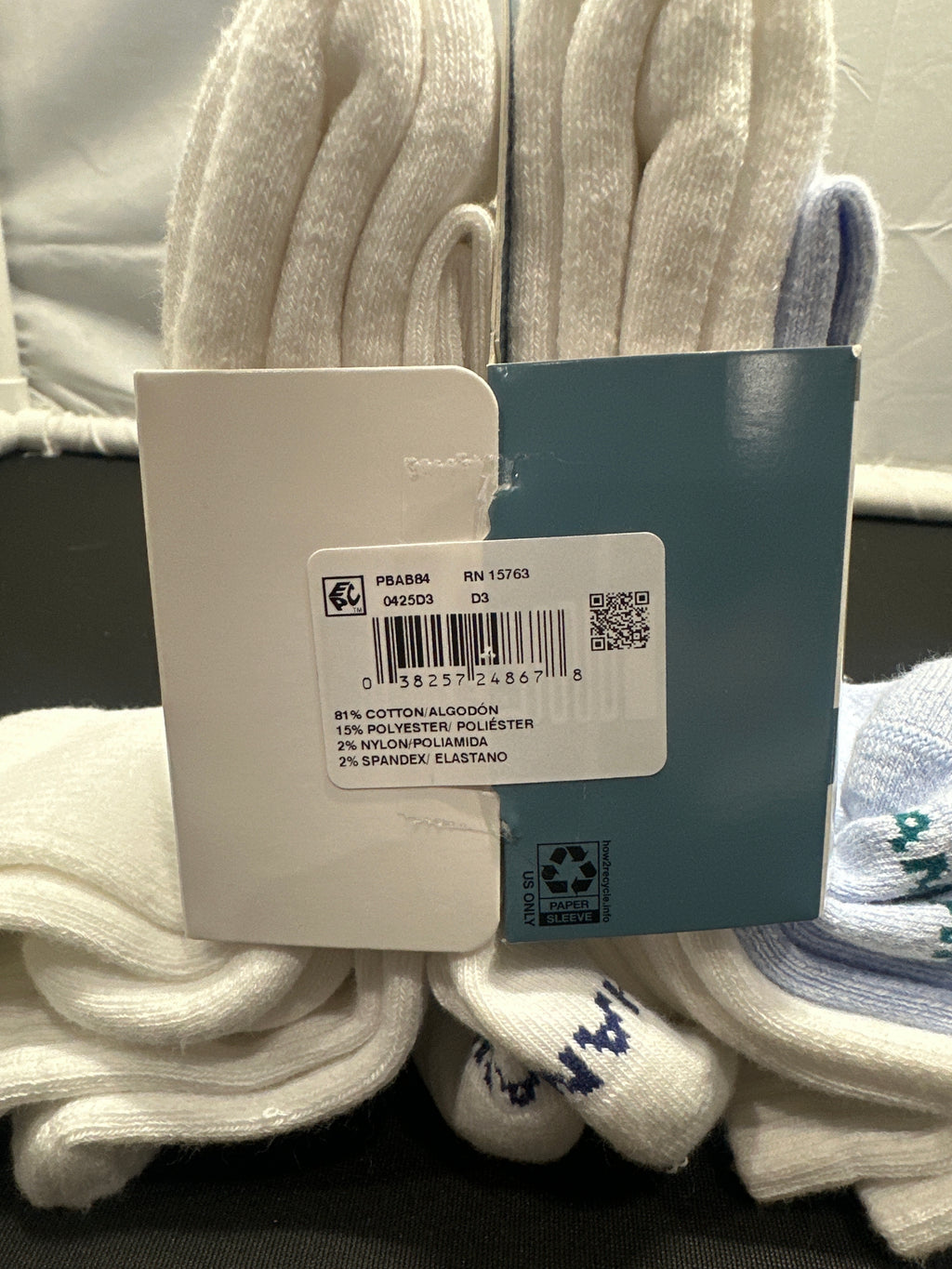 Hanes Premium men's crew socks 7-pack