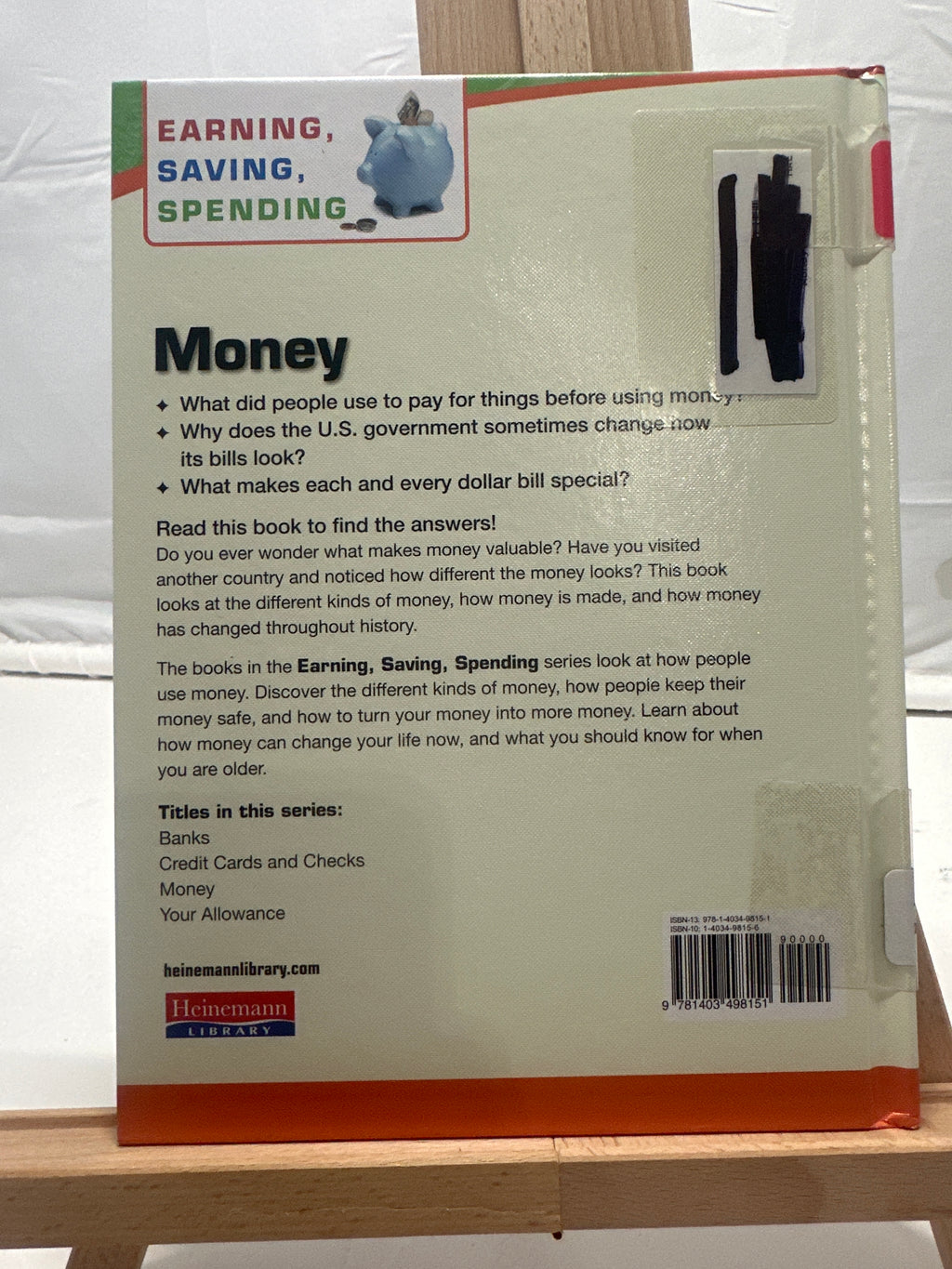 Money (Earning, Saving, Spending) by Margaret Hall Hardcover