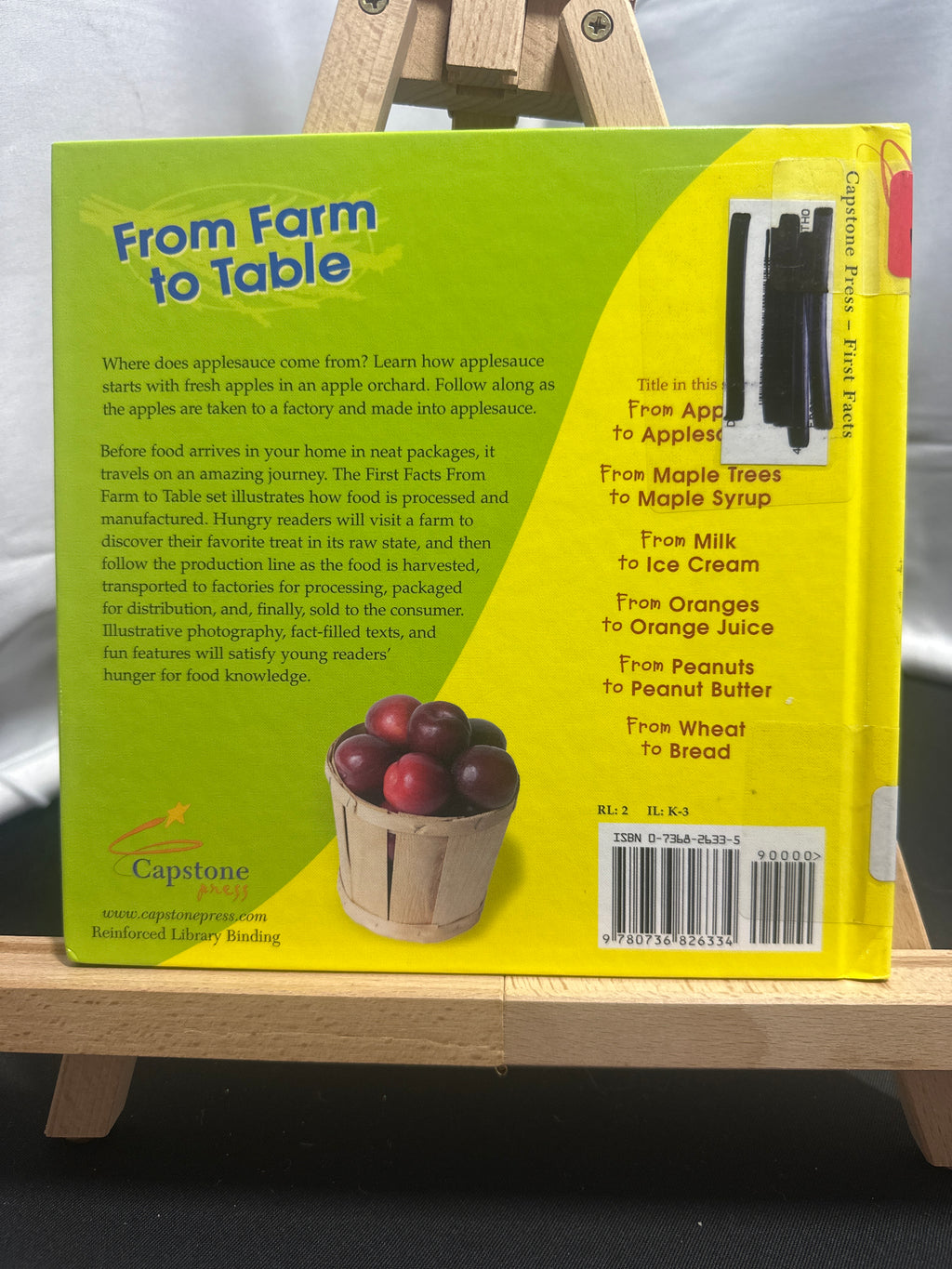 From Apples to Applesauce (From Farm to Table) by Kristin Thoennes Keller Hardco