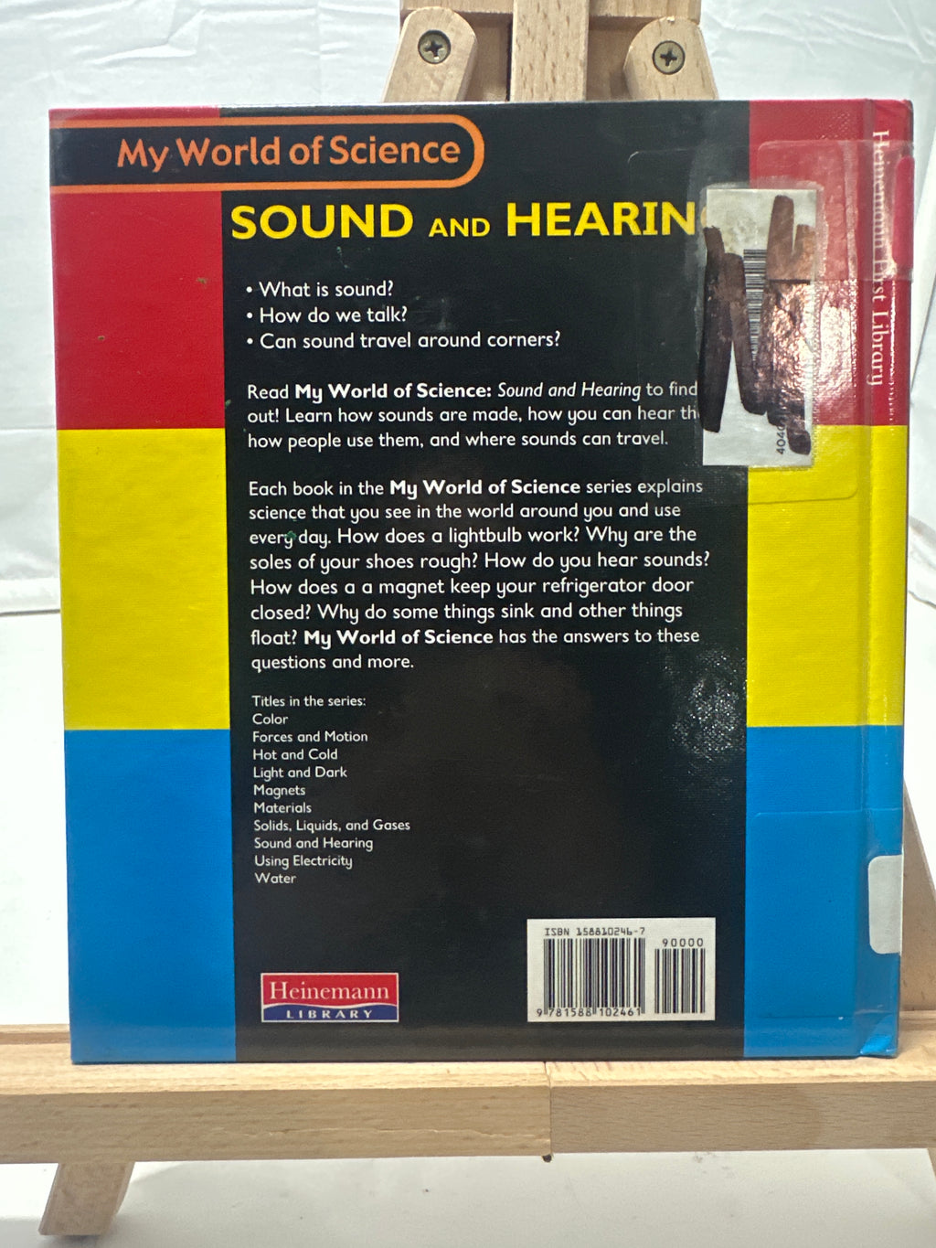 Sound and Hearing (My World of Science) by Angela Royston Hardcover