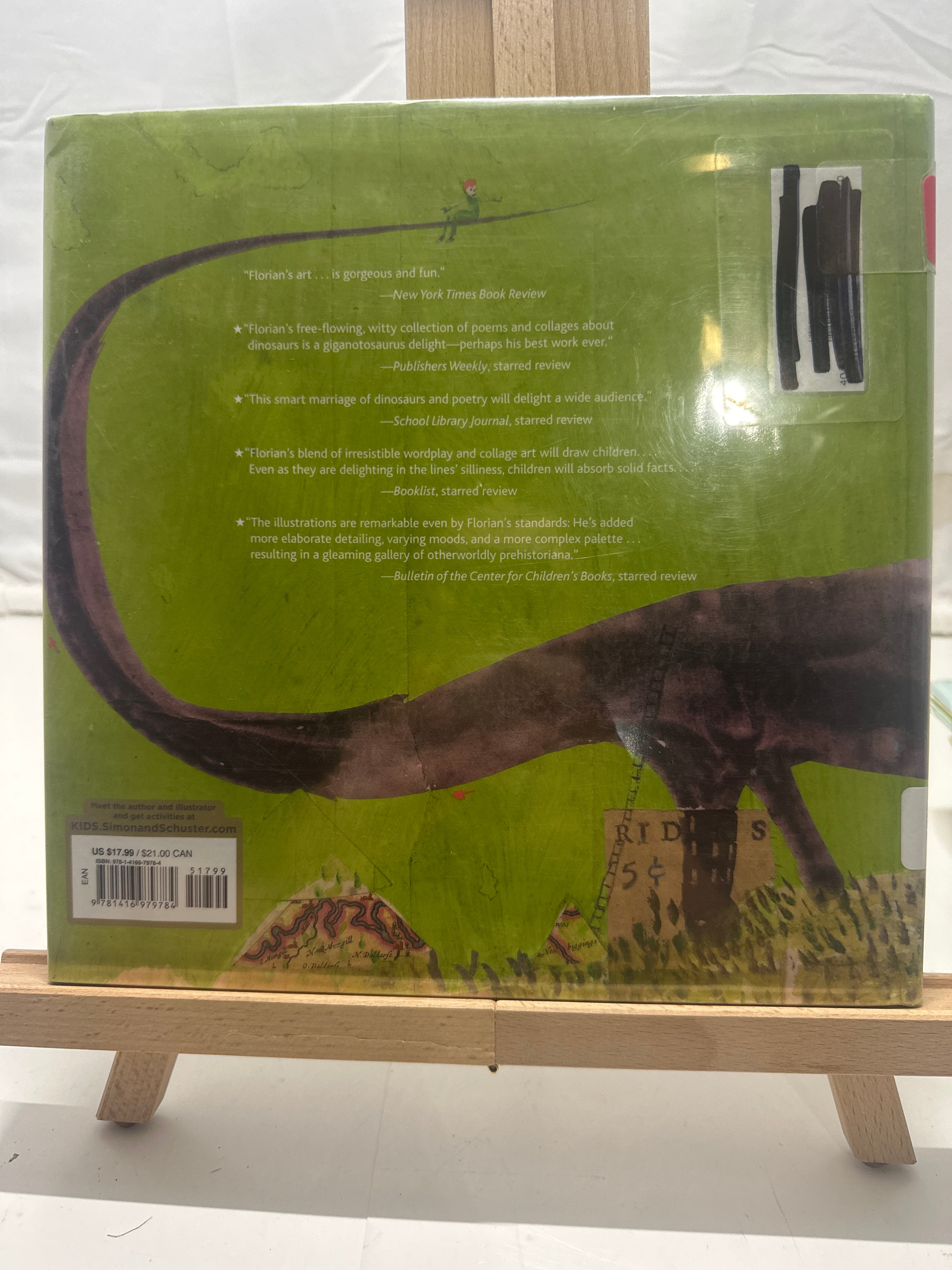 Dinothesaurus by Douglas Florian Hardcover Juvenile poetry.