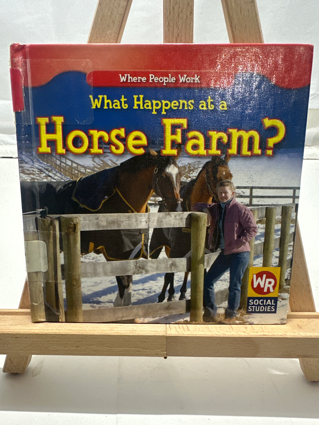 What Happens at a Horse Farm? by Amy Hutchings Hardcover