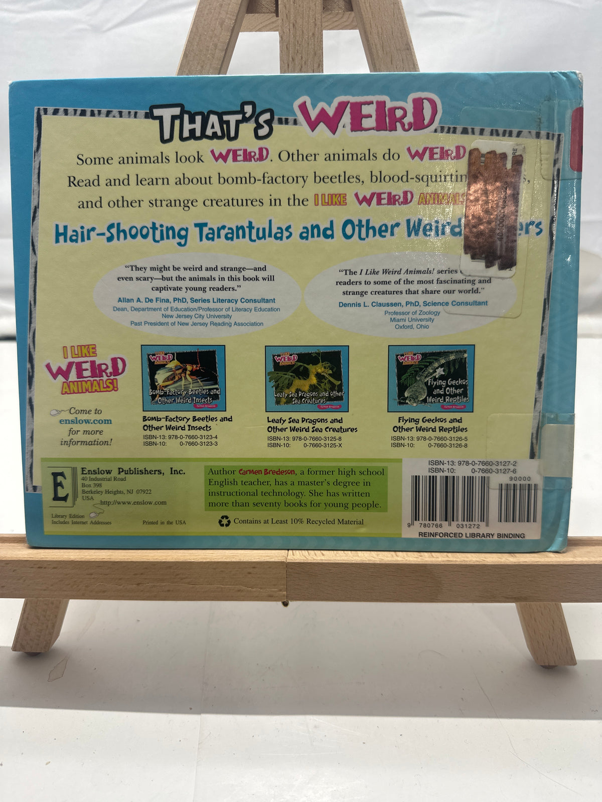 Hair-Shooting Tarantulas and Other Weird Spiders by Carmen Bredeson Hardcover