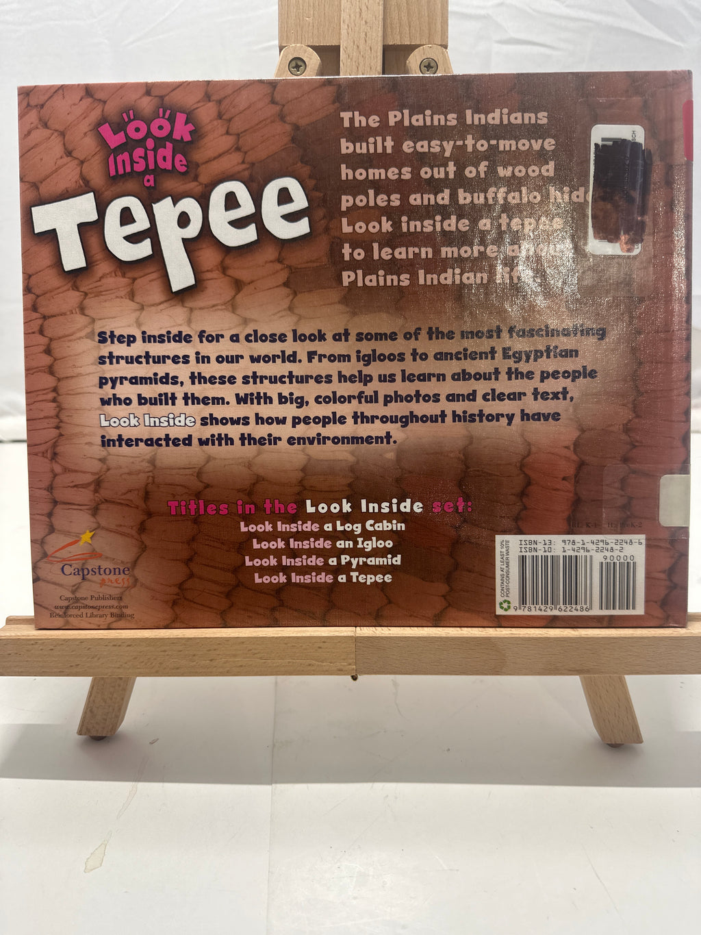 Look Inside a Tepee by Mari C. Schuh Hardcover