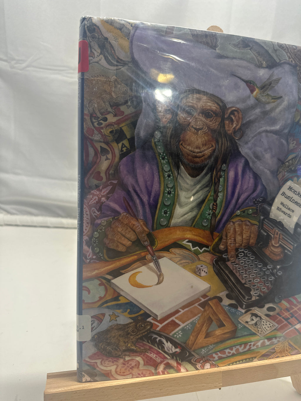 Monkey business by Wallace Edwards Hardcover Children's Book