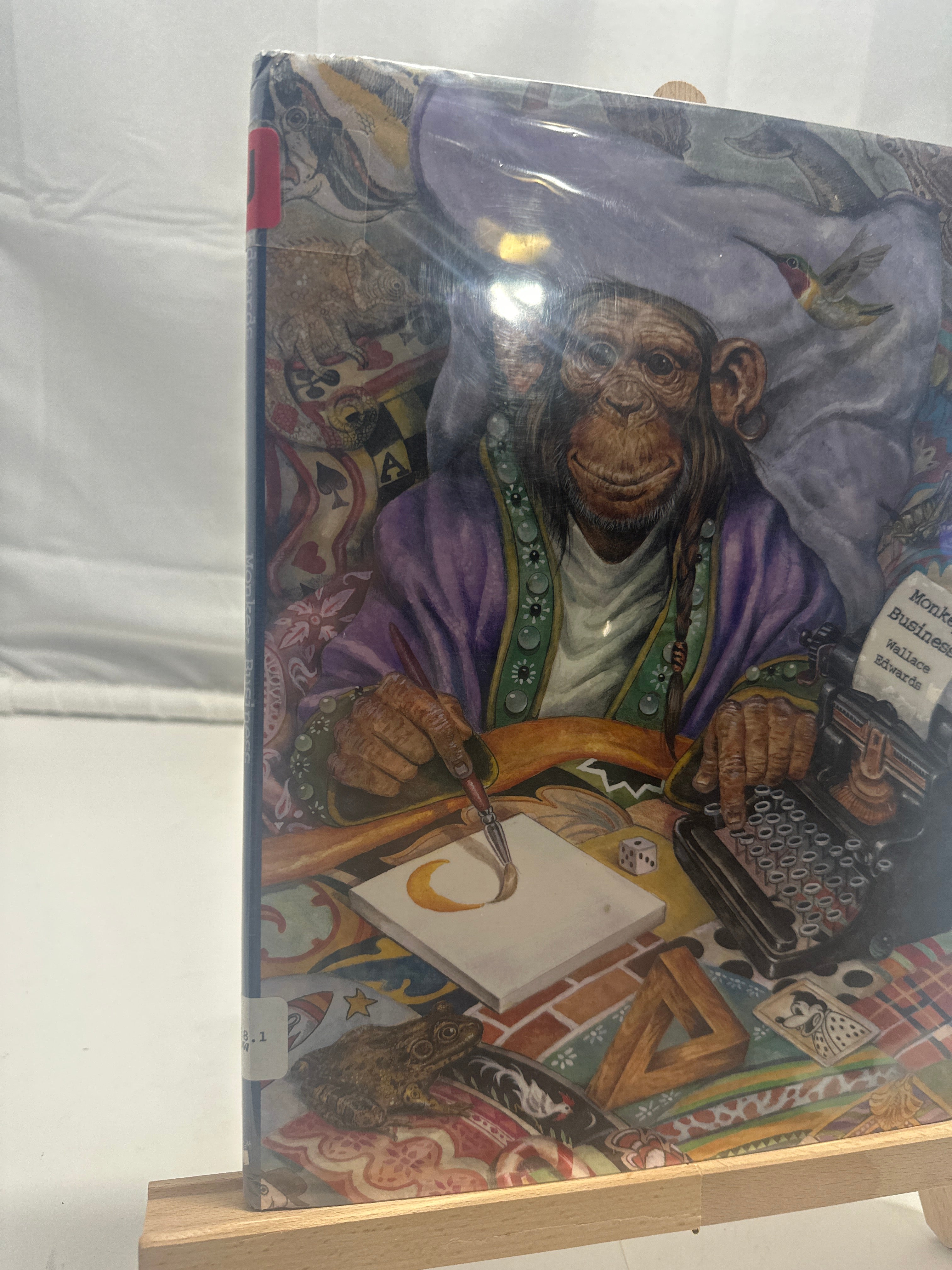 Monkey business by Wallace Edwards Hardcover Children's Book