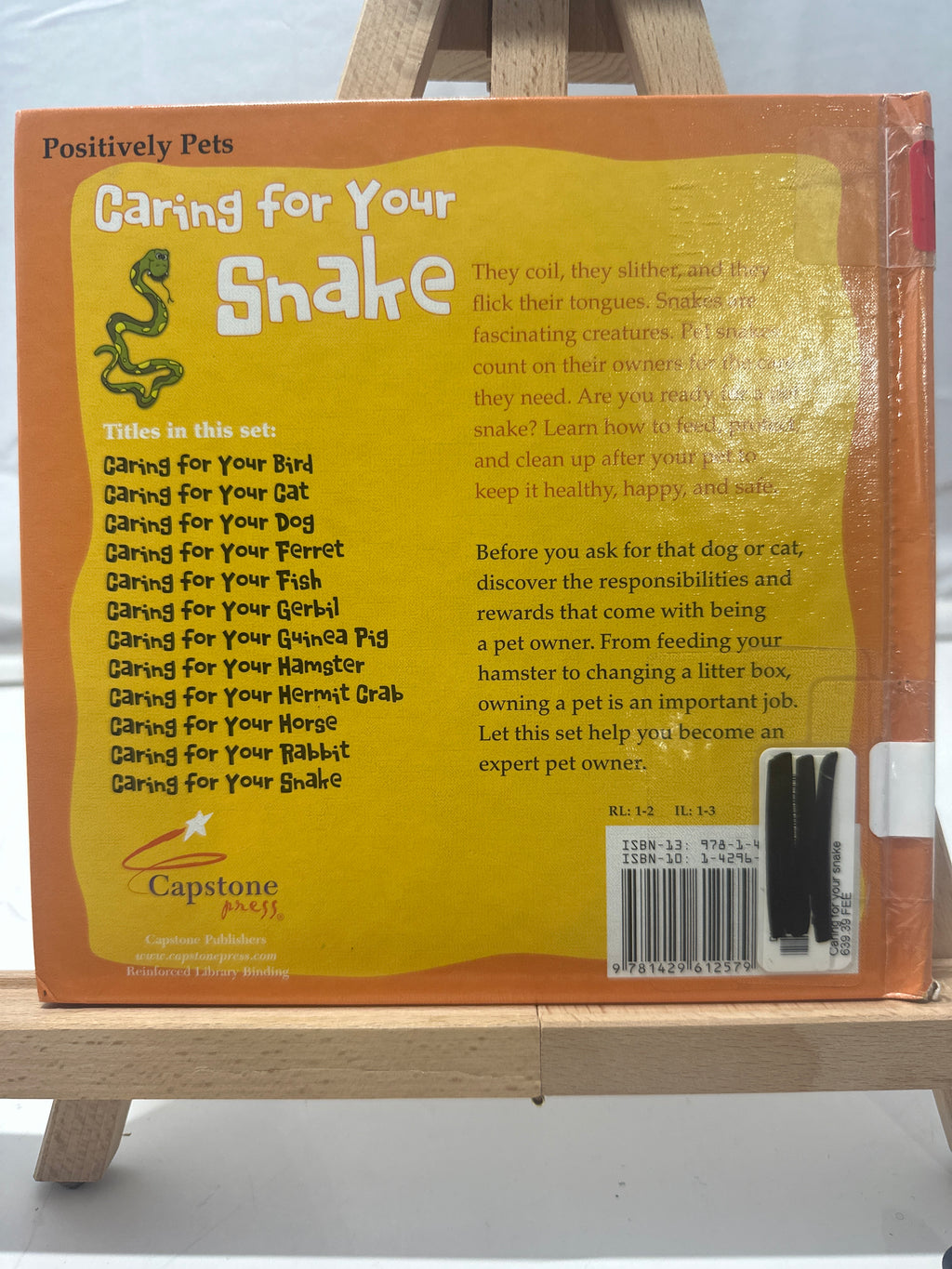 Caring for Your Snake by Kathy Feeney Hardcover