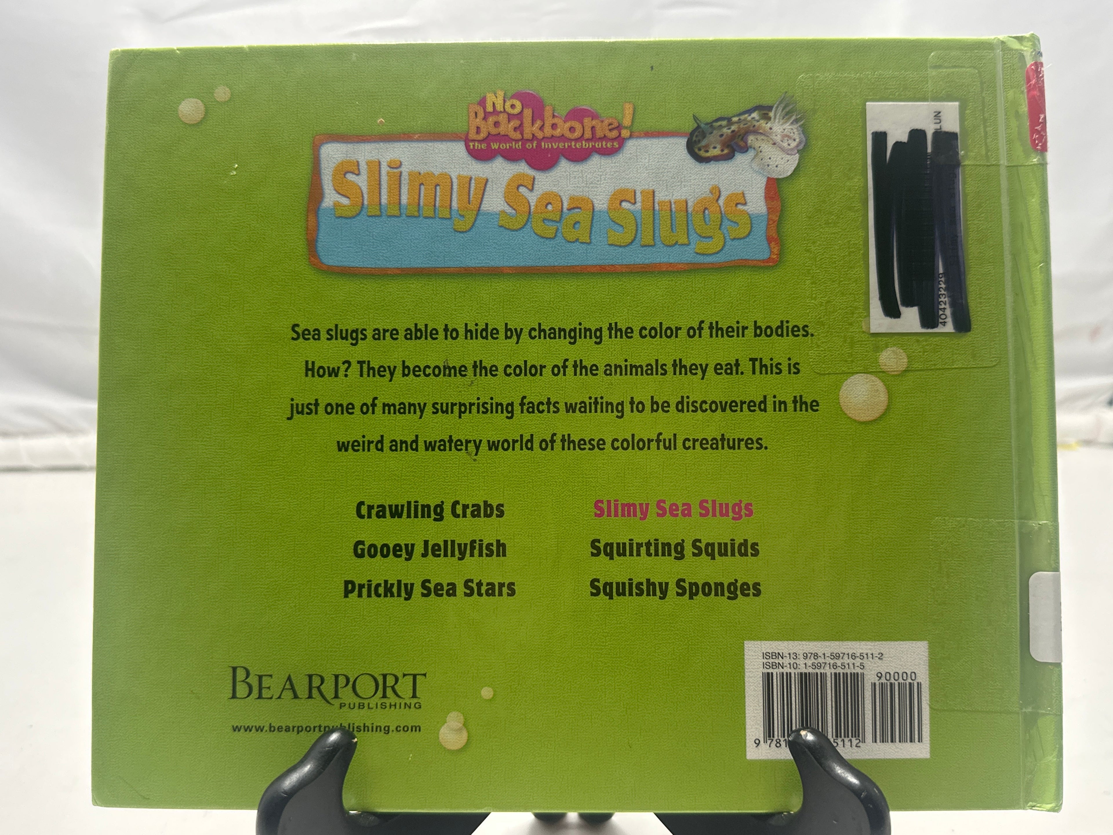 Slimy Sea Slugs (No Backbone! the World of Invertebrates) by Natalie Lunis Hardc