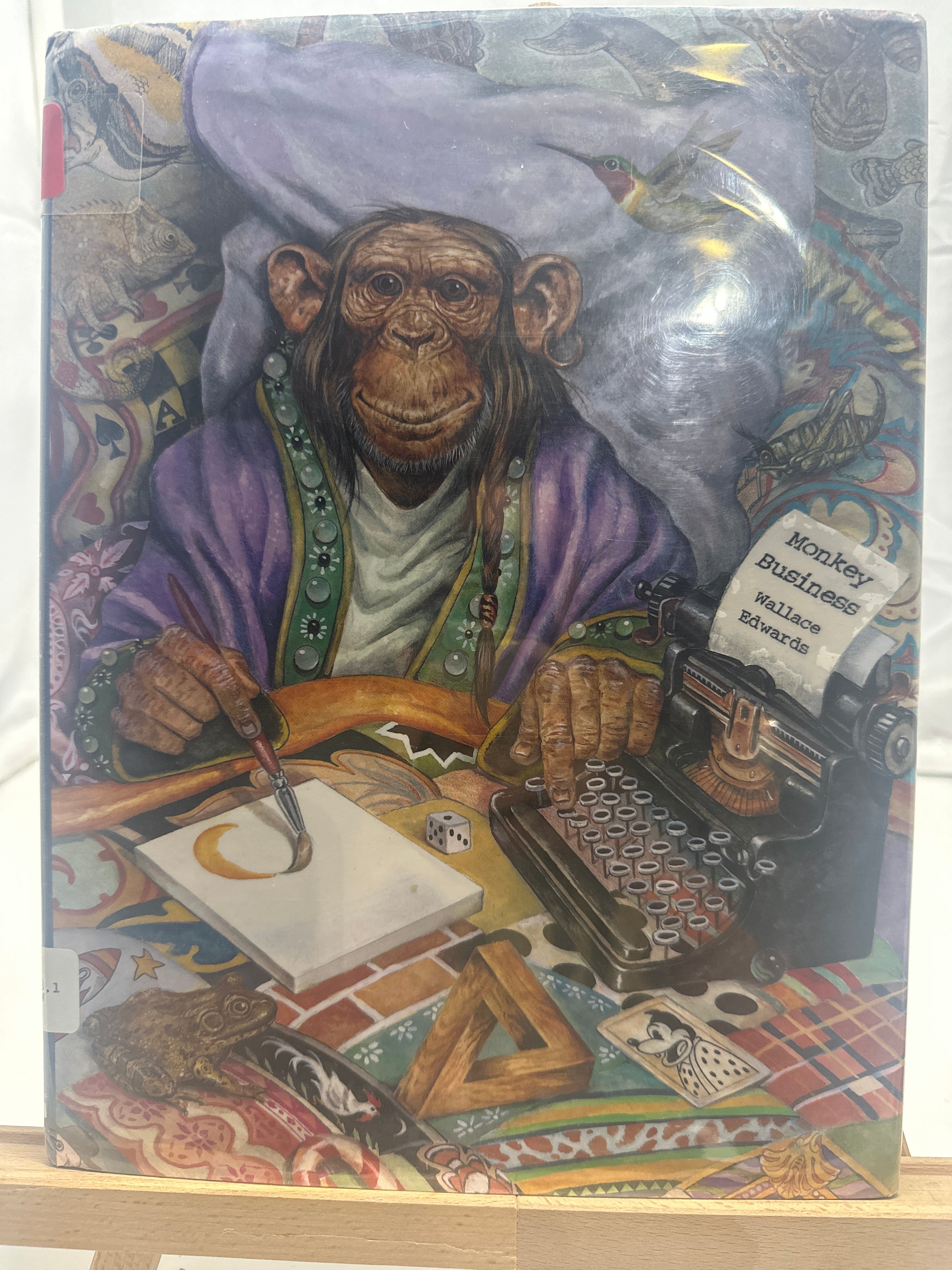 Monkey business by Wallace Edwards Hardcover Children's Book