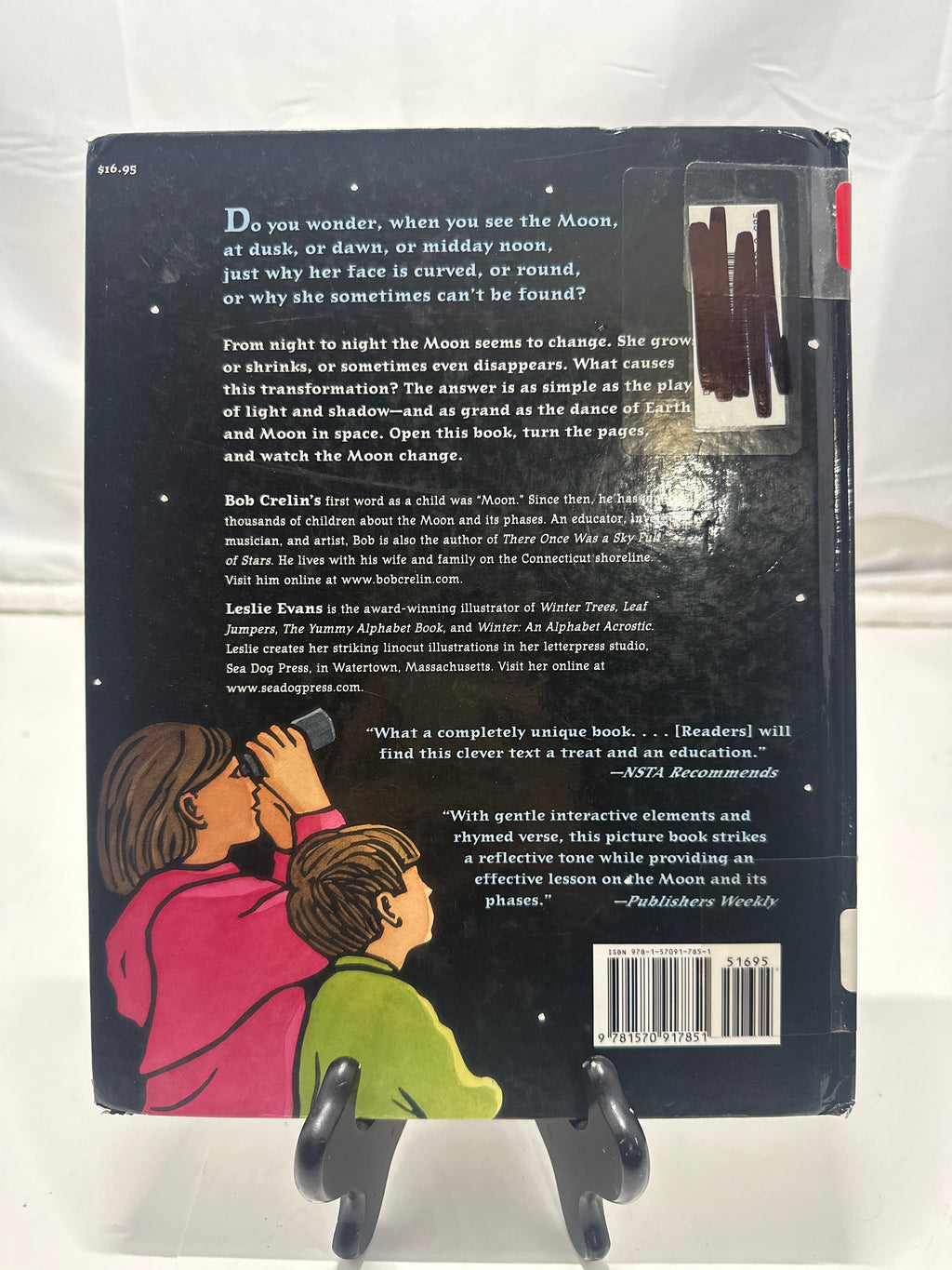 Faces of the moon by Bob Crelin Hardcover Children's Book