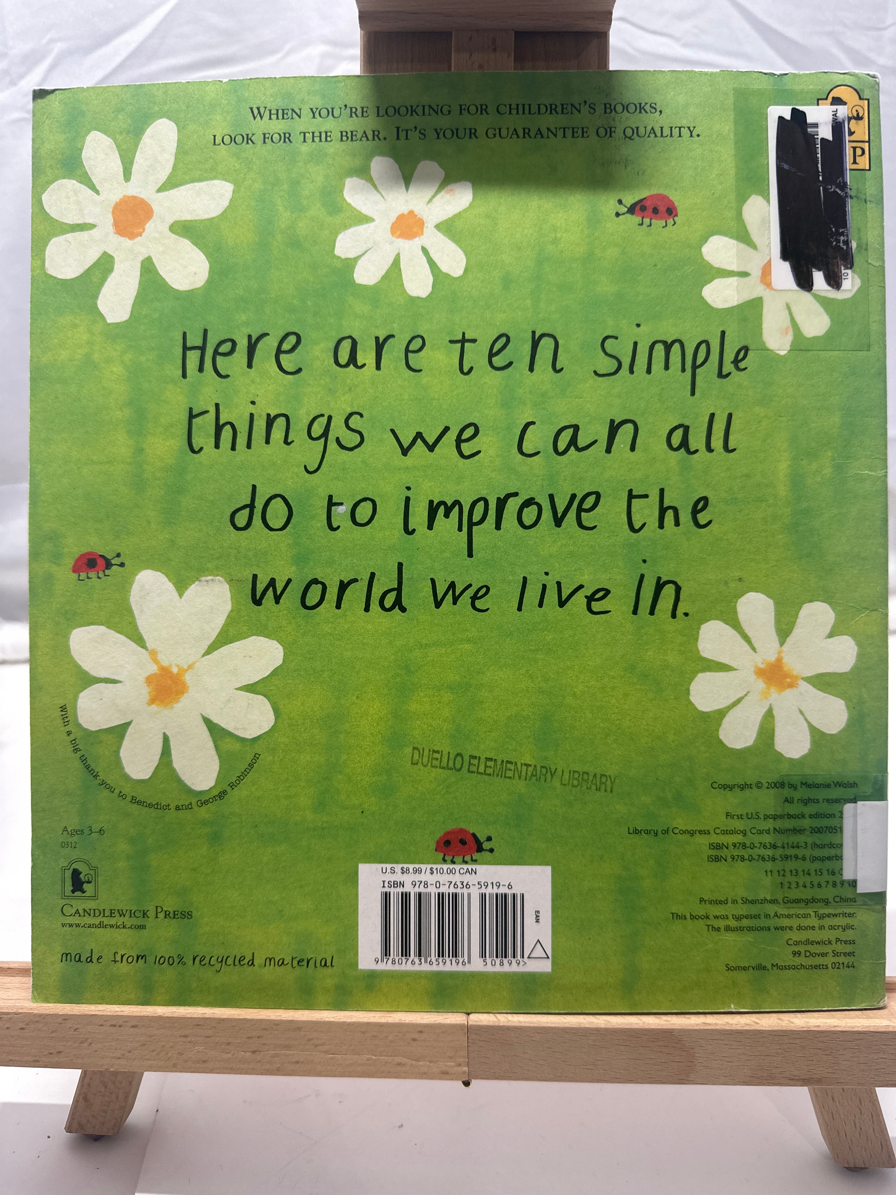 10 Things I Can Do To Help My World by Melanie Walsh Paperback