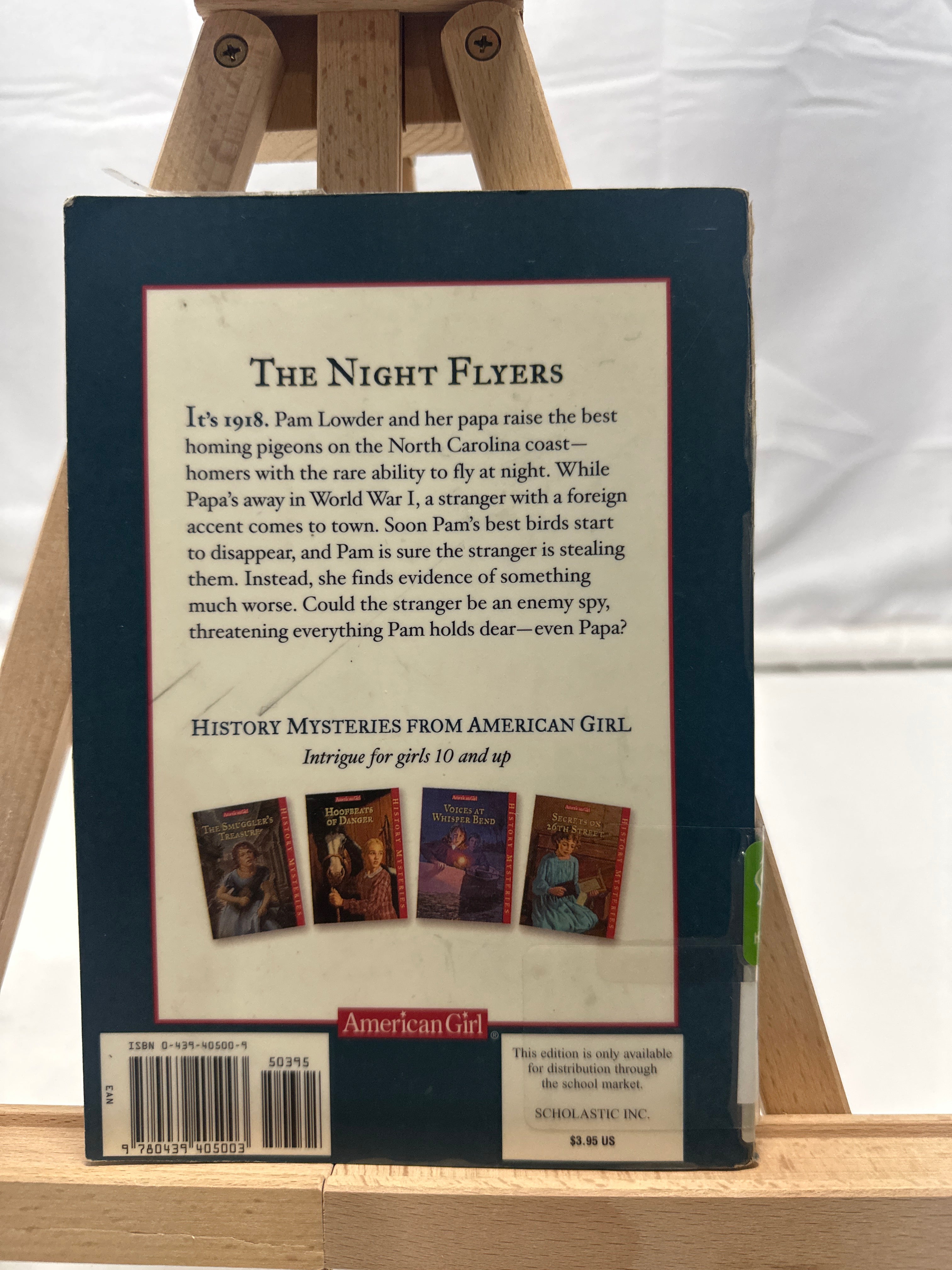 NIGHT FLYERS (AMERICAN GIRL HISTORY MYSTERIES) by Elizabeth McDavid Jones Paperb