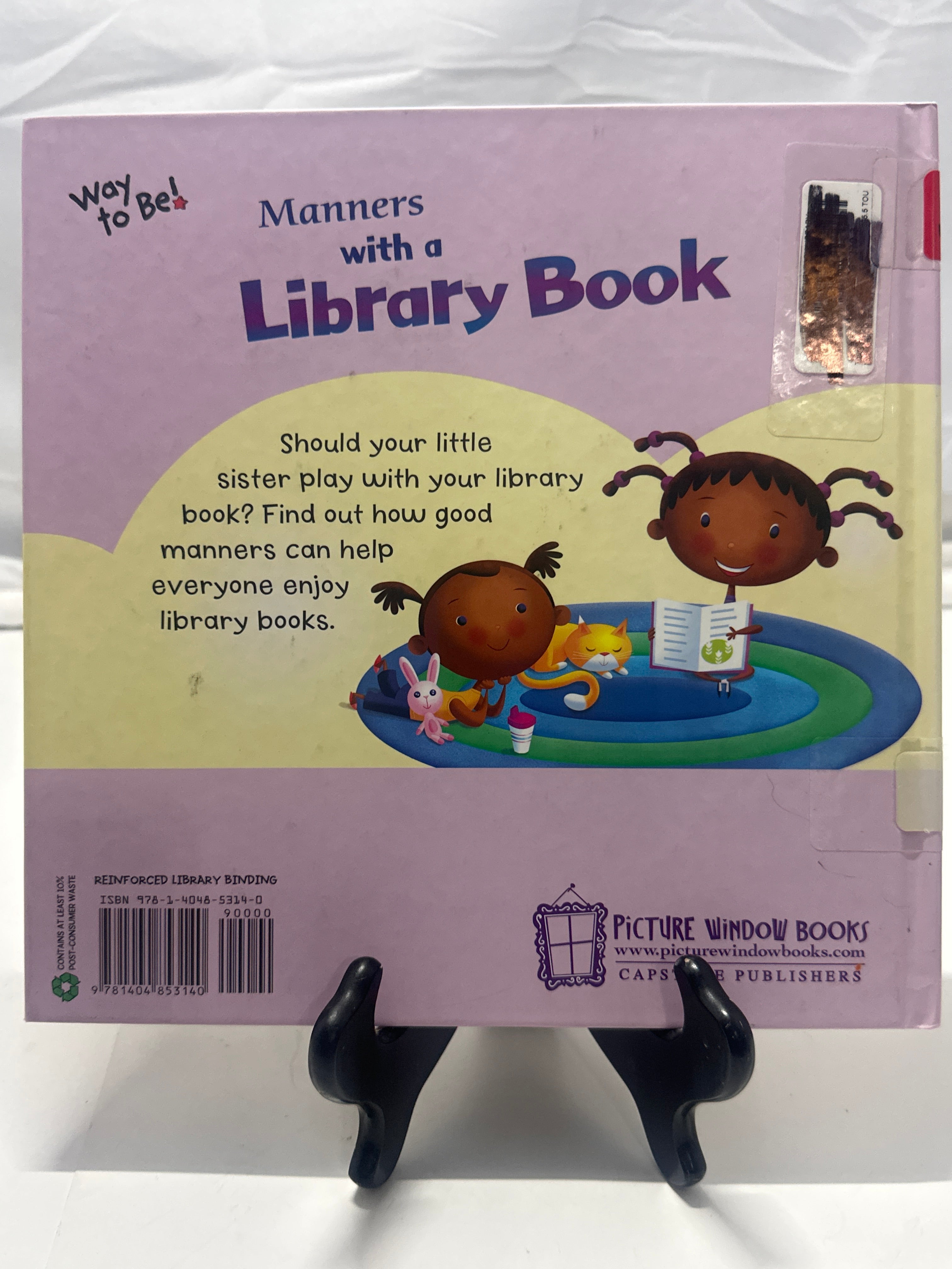 Manners with a library book by Amanda Doering Tourville Hardcover Children's Boo