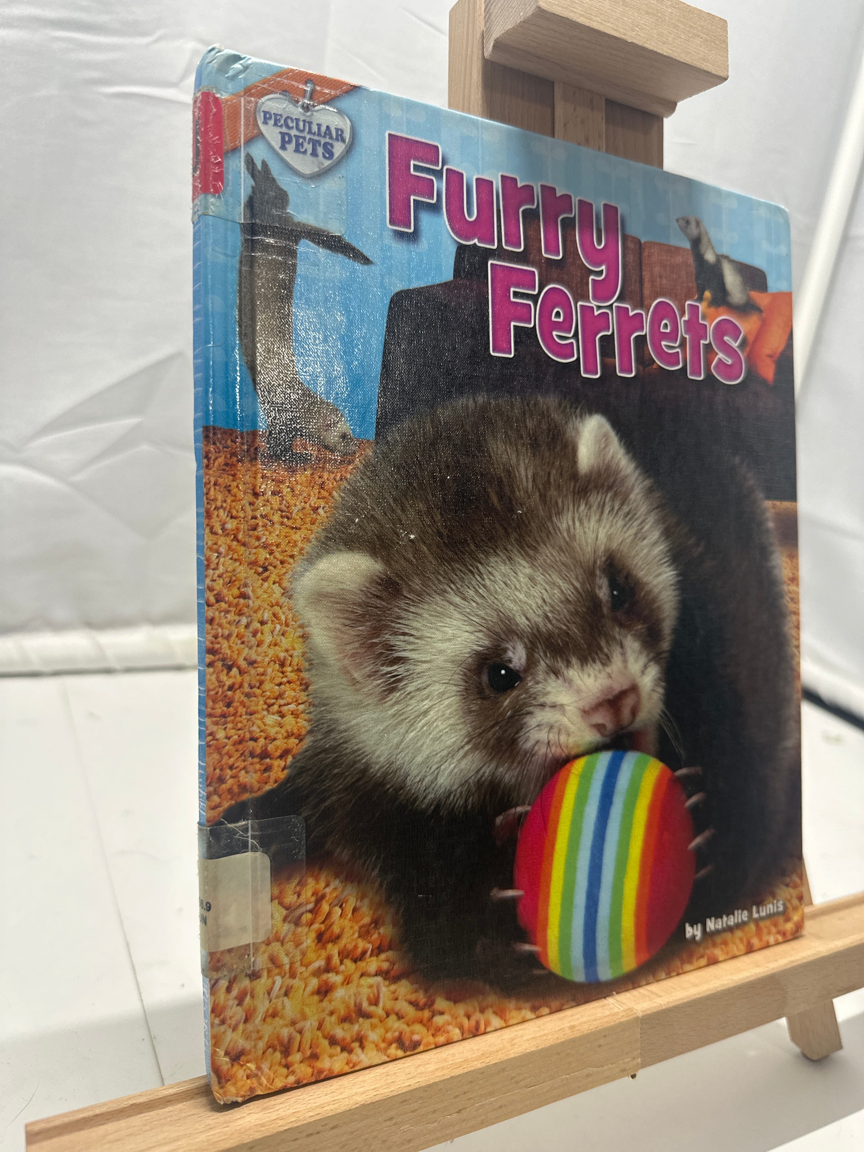 Furry ferrets by Natalie Lunis Hardcover Children's Book