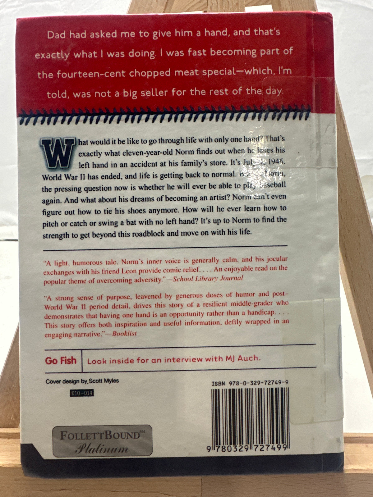 One-handed Catch by M. J. Auch Hardcover