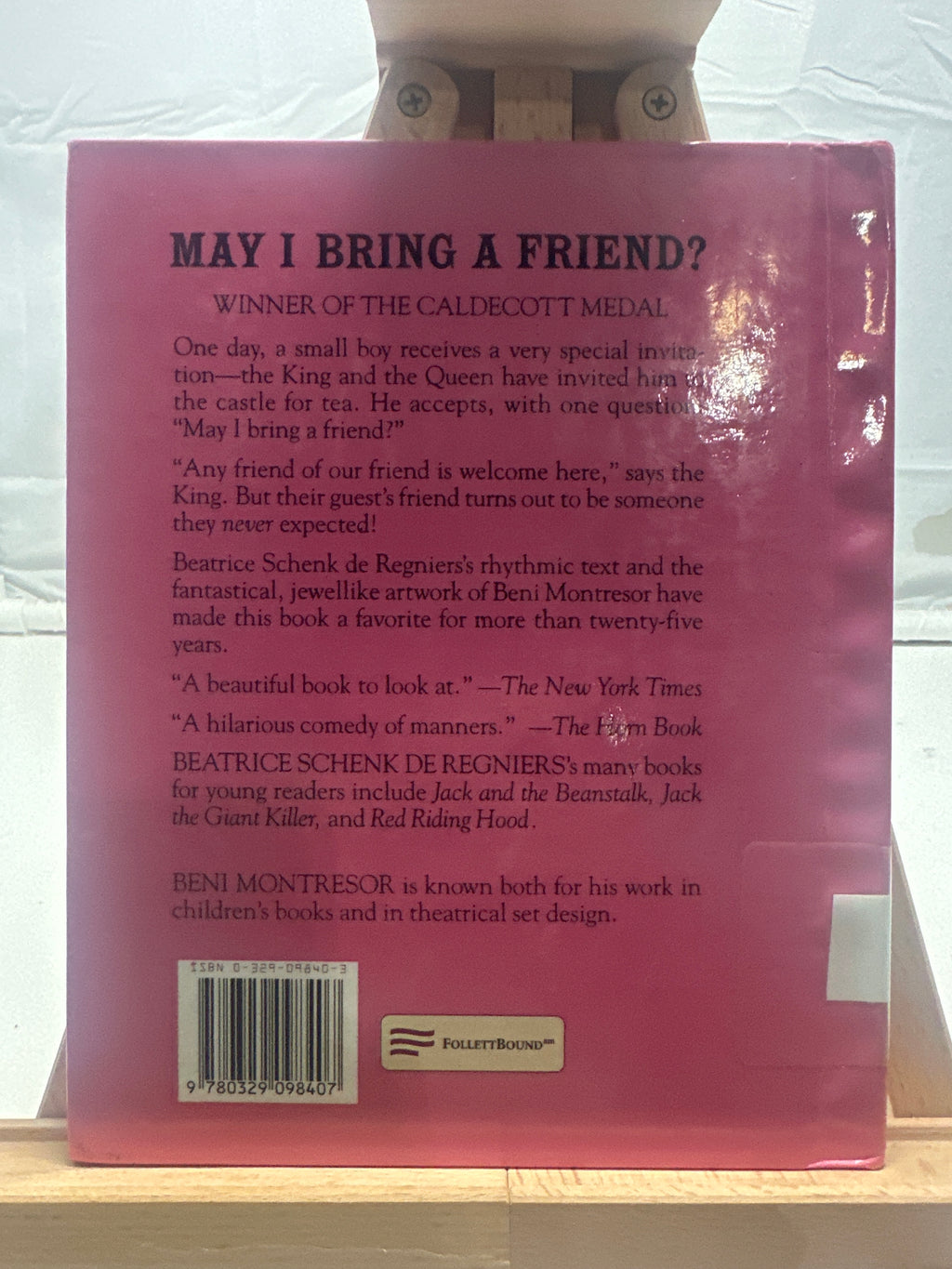 May I Bring a Friend? by Beatrice Schenk De Regniers Hardcover