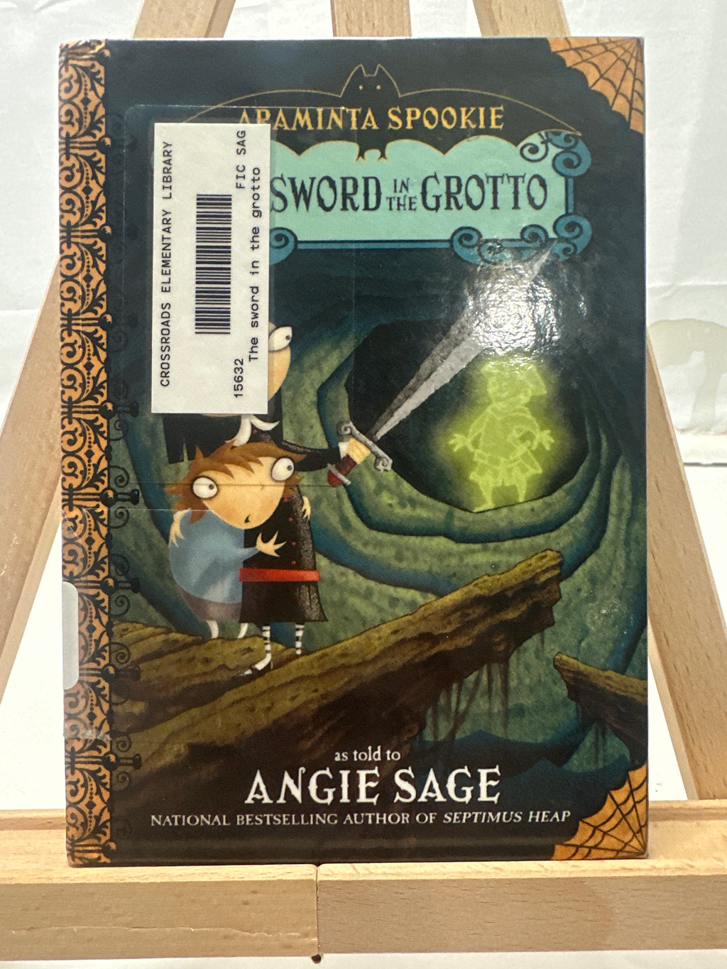 The Sword in the Grotto by Angie Sage Hardcover