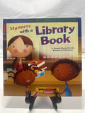 Manners with a library book by Amanda Doering Tourville Hardcover Children's Boo