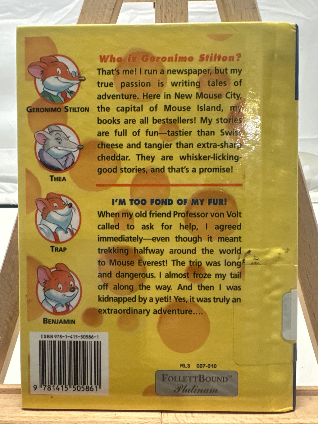 I'm Too Fond of My Fur! by Geronimo Stilton Hardcover
