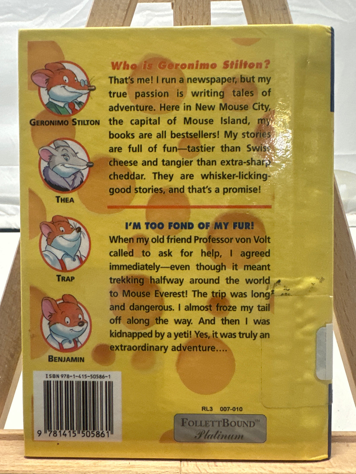I'm Too Fond of My Fur! by Geronimo Stilton Hardcover