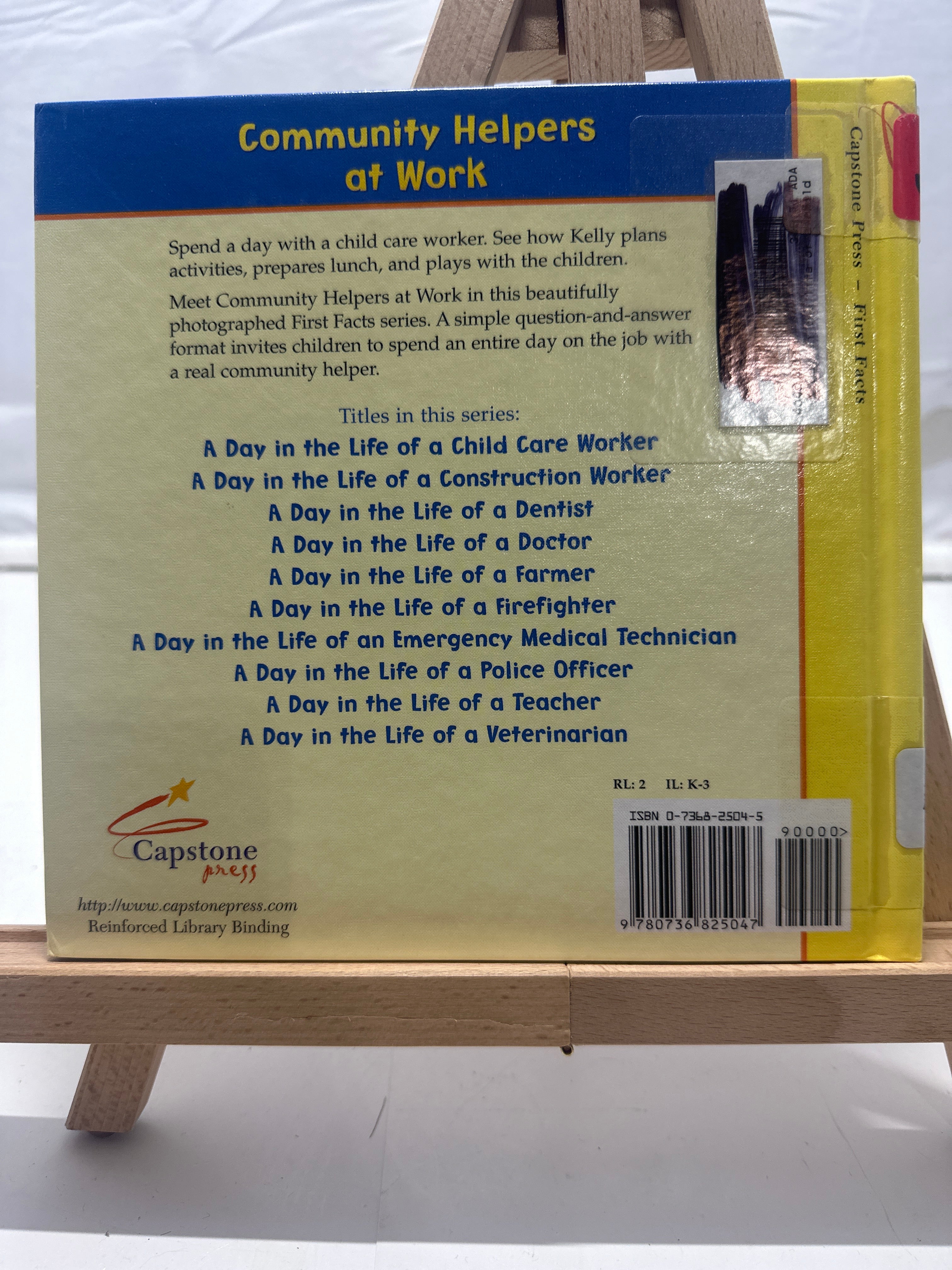A Day in the Life of a Child Care Worker by Heather Adamson Hardcover