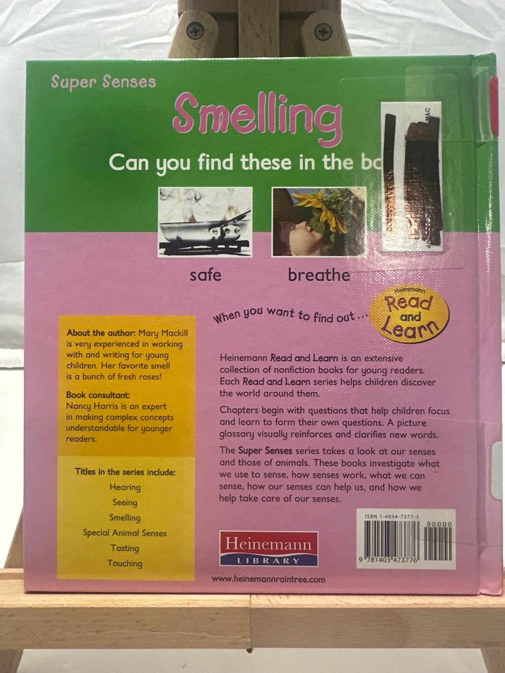 Smelling by Mary Mackill Hardcover