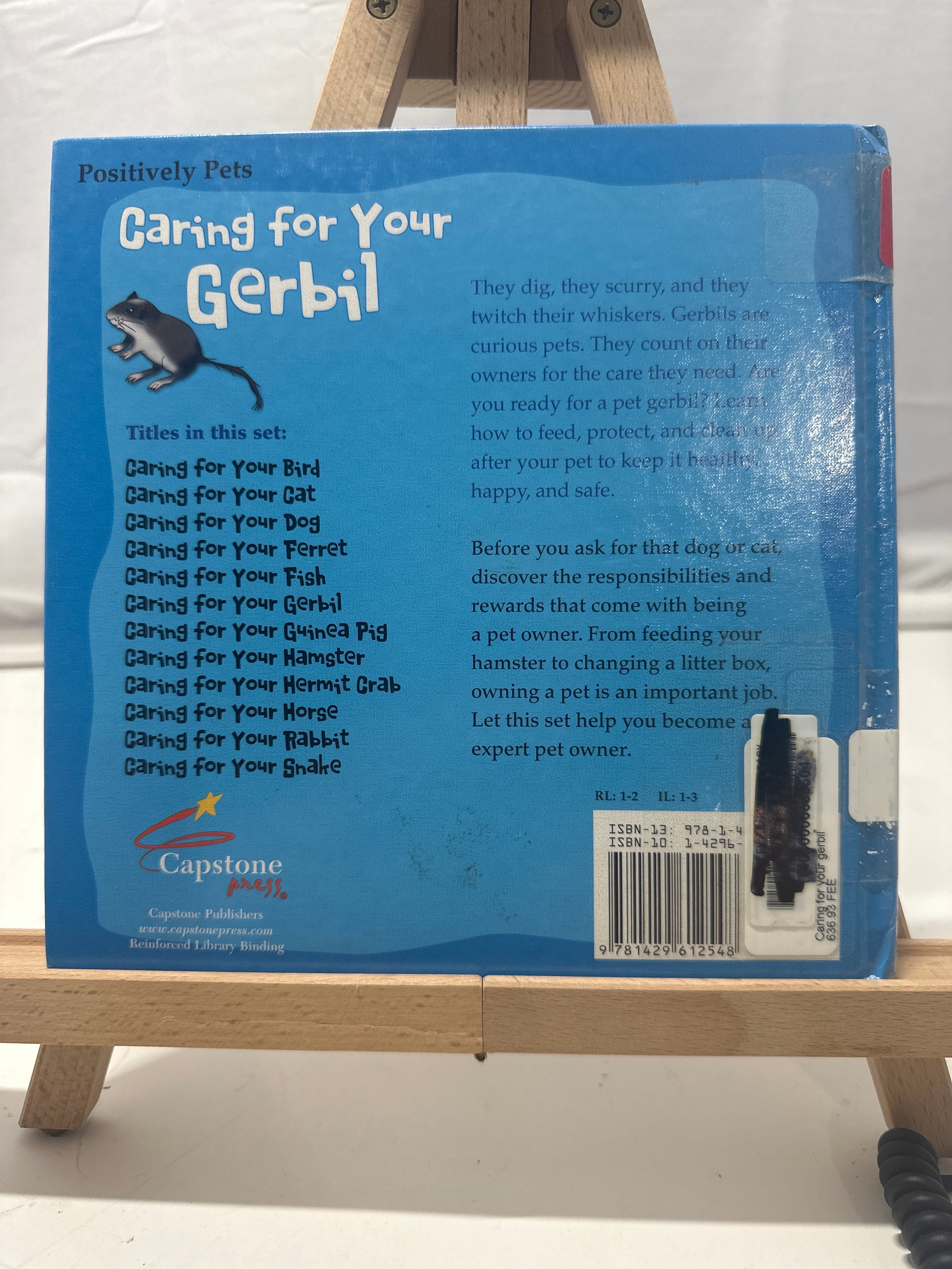 Caring for Your Gerbil by Kathy Feeney Hardcover