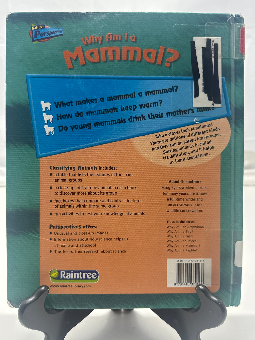 Why Am I a Mammal? (Classifying Animals) by Greg Pyers Hardcover