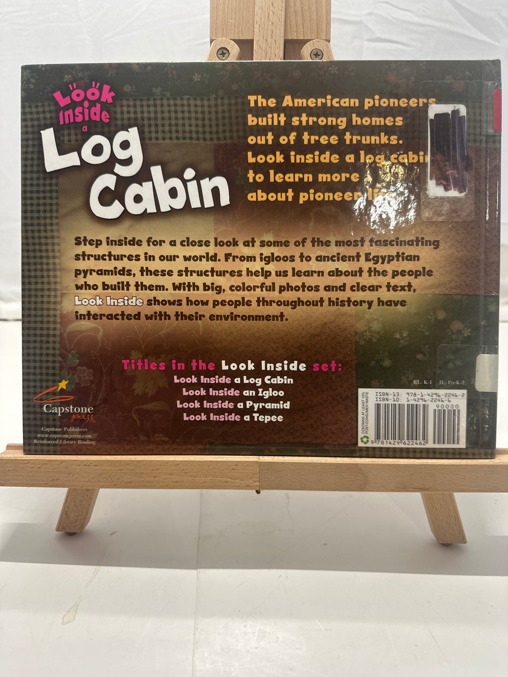 Look Inside a Log Cabin by Mari Schuh Hardcover