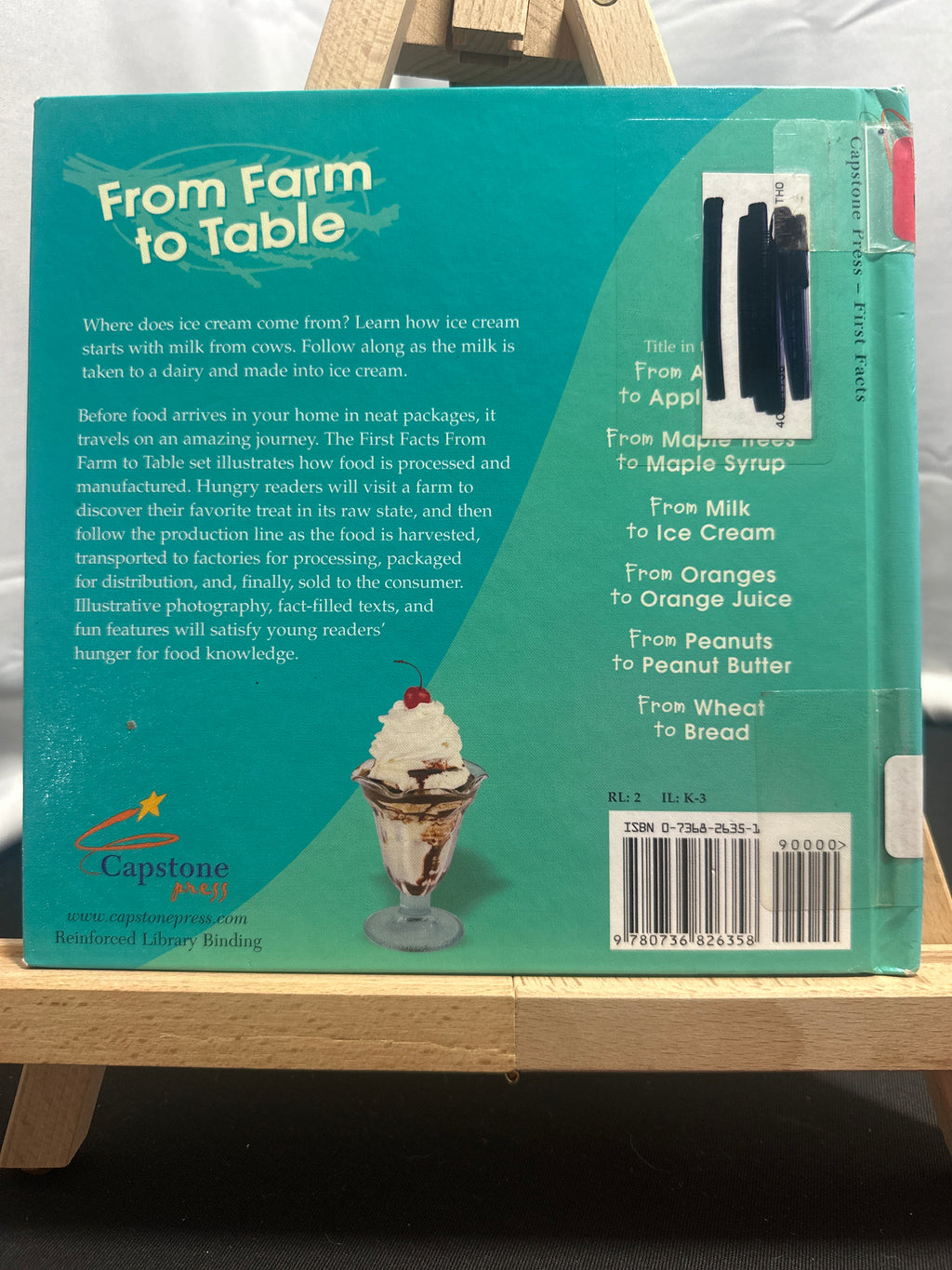 From Milk to Ice Cream (From Farm to Table) by Kristin Thoennes Keller Hardcover