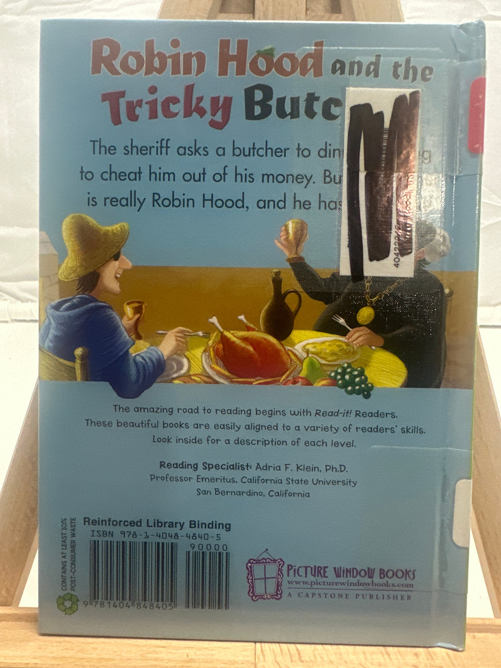 Robin Hood and the tricky butcher by Cari Meister Hardcover Legends.