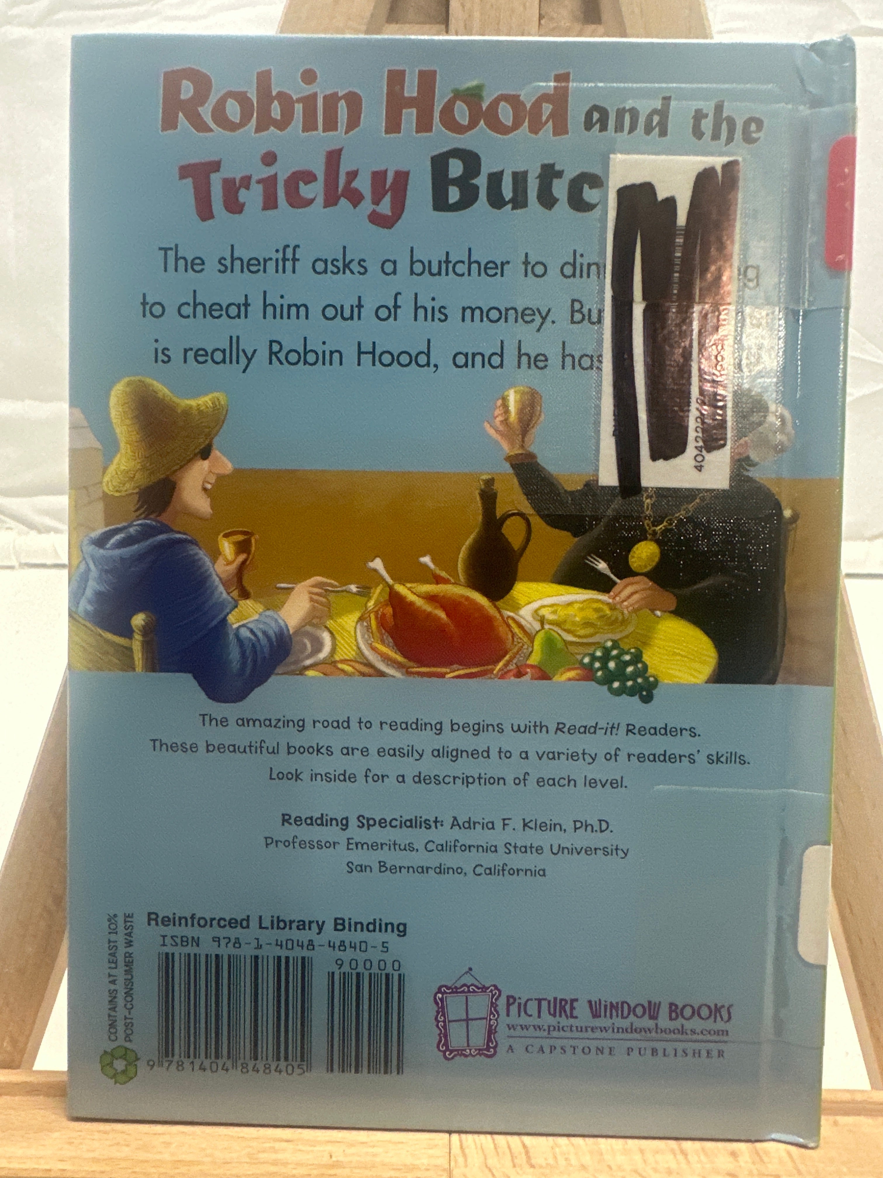 Robin Hood and the tricky butcher by Cari Meister Hardcover Legends.