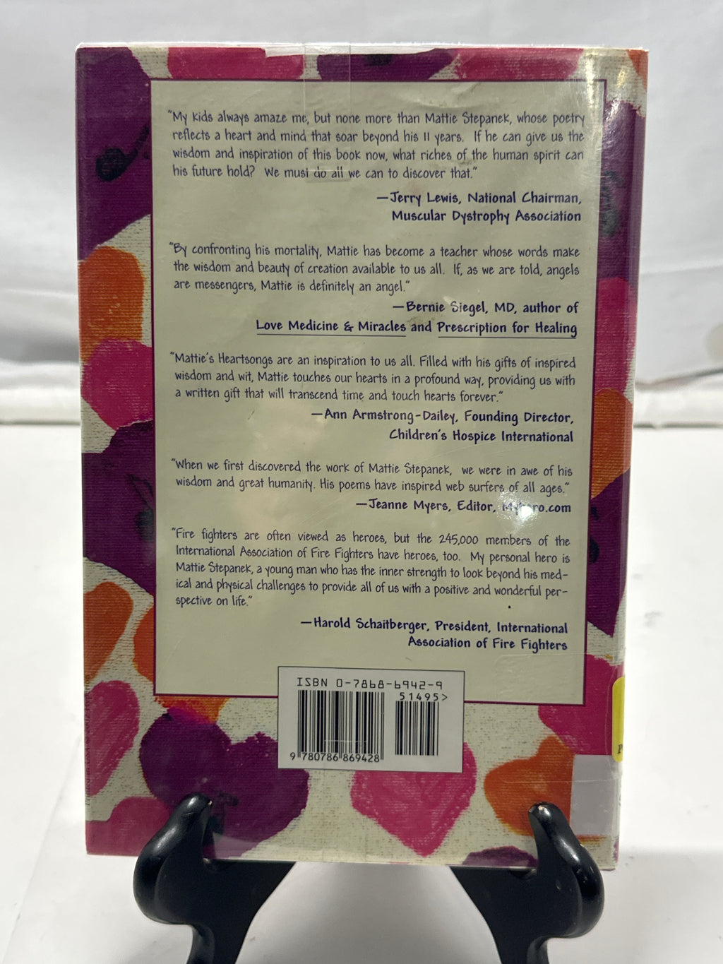 Journey through heartsongs by Mattie J. T. Stepanek Hardcover Poetry.