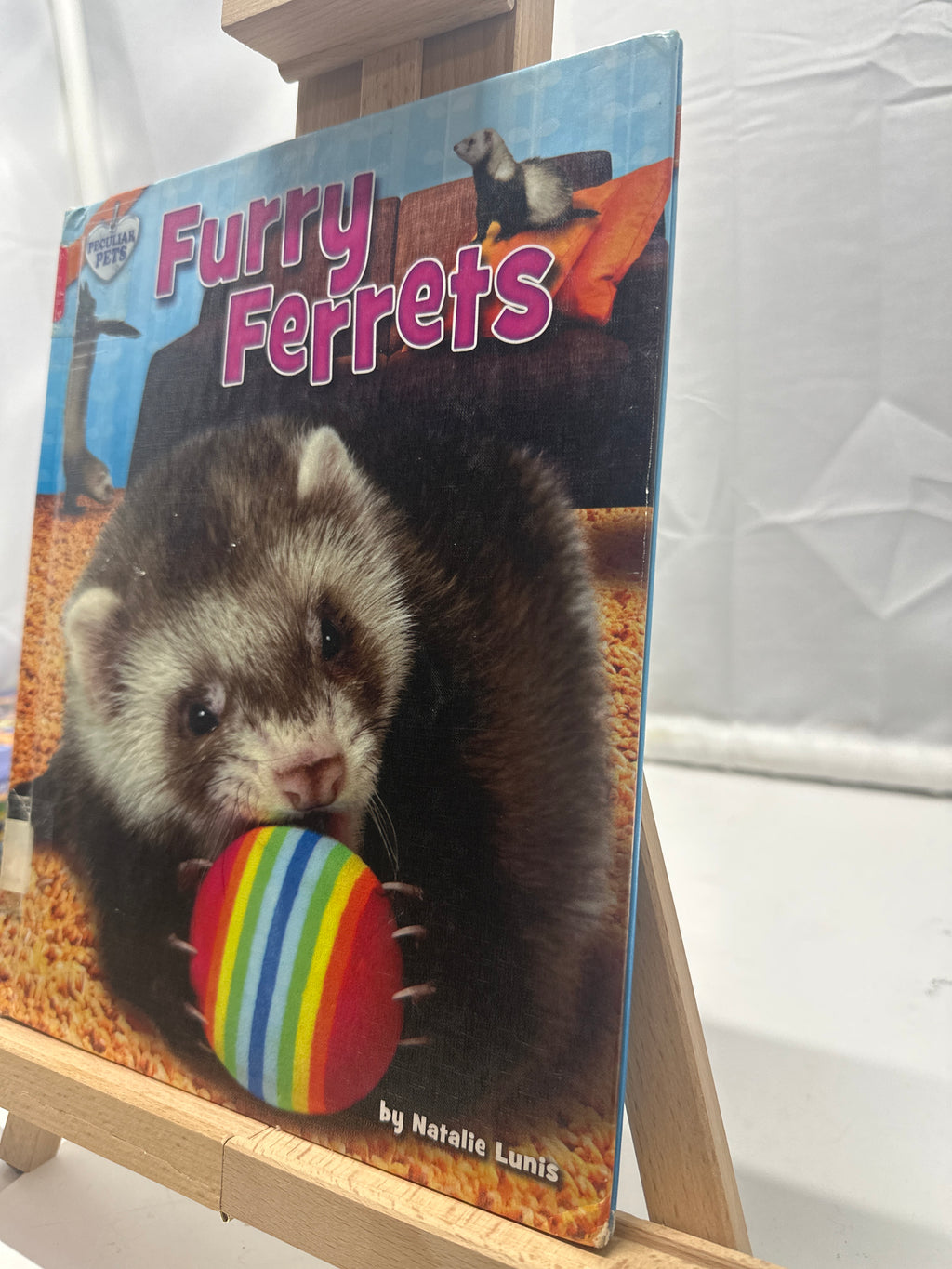 Furry ferrets by Natalie Lunis Hardcover Children's Book