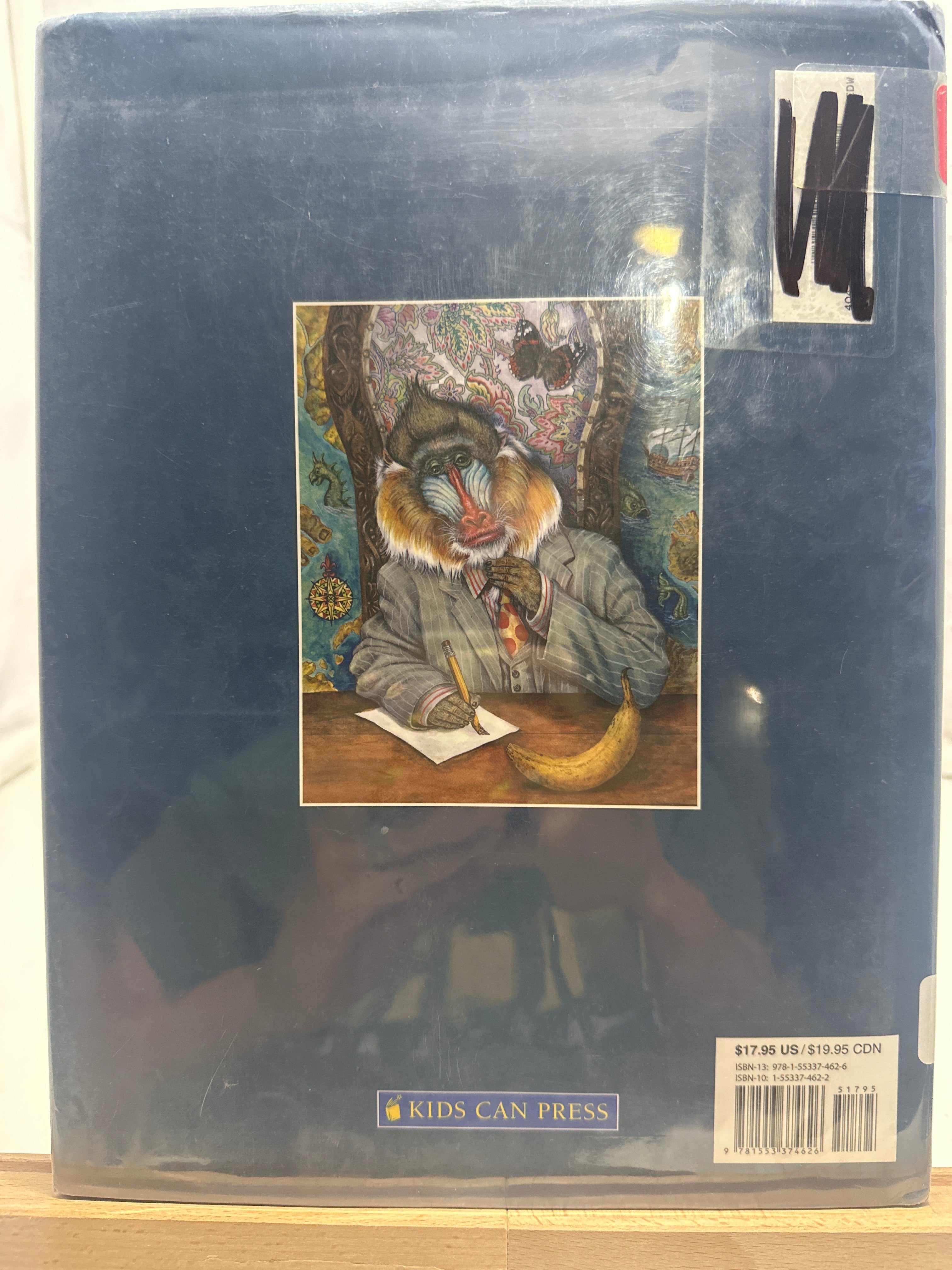 Monkey business by Wallace Edwards Hardcover Children's Book