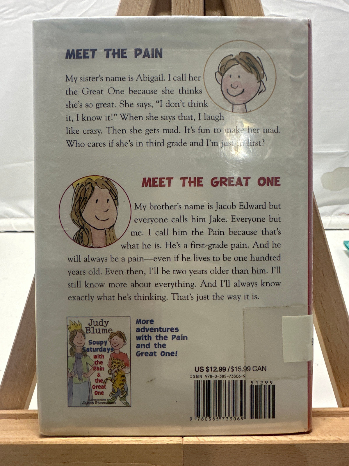 Cool Zone with the Pain and the Great One by Judy Blume Hardcover