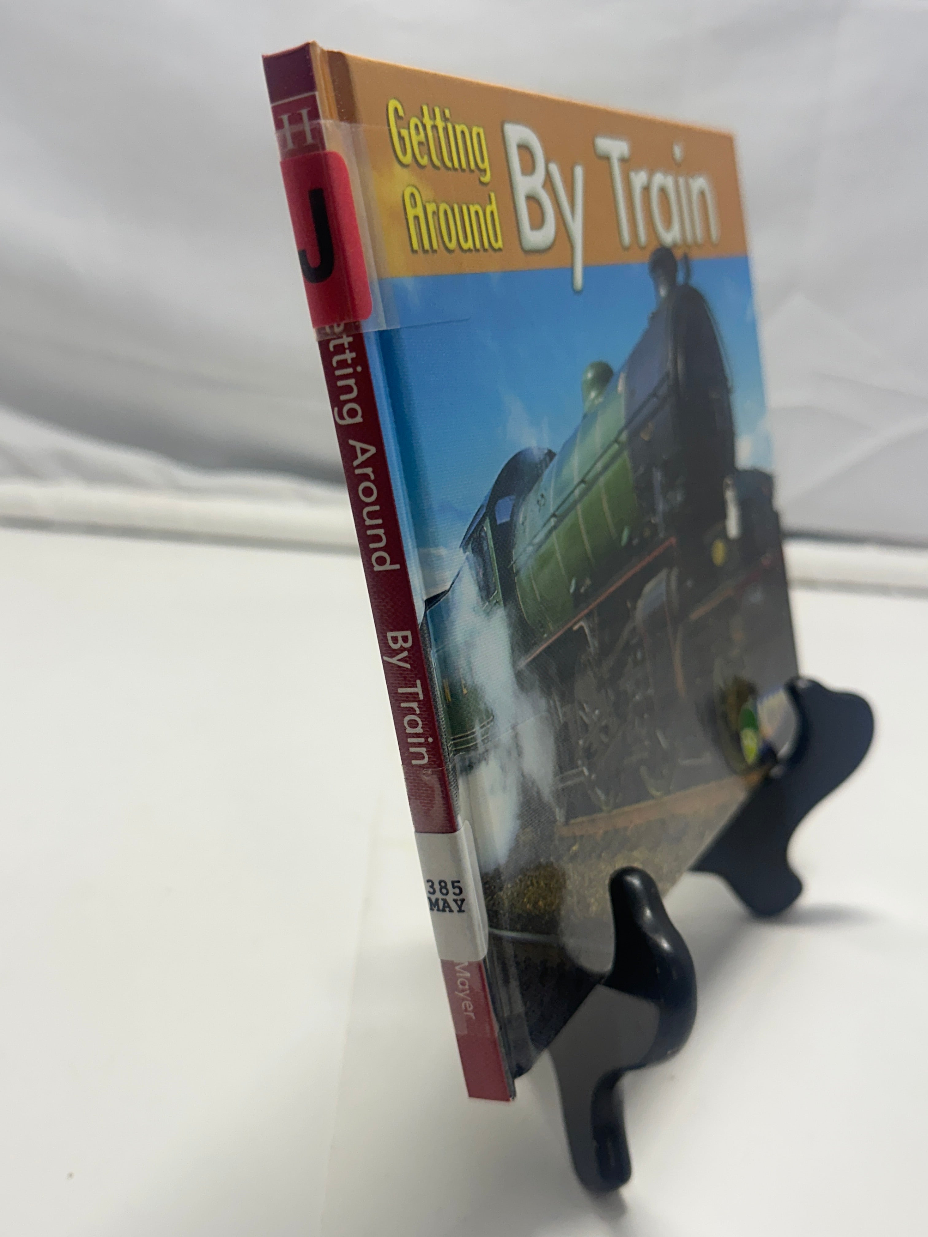 By train by Cassie Mayer Hardcover Children's Book