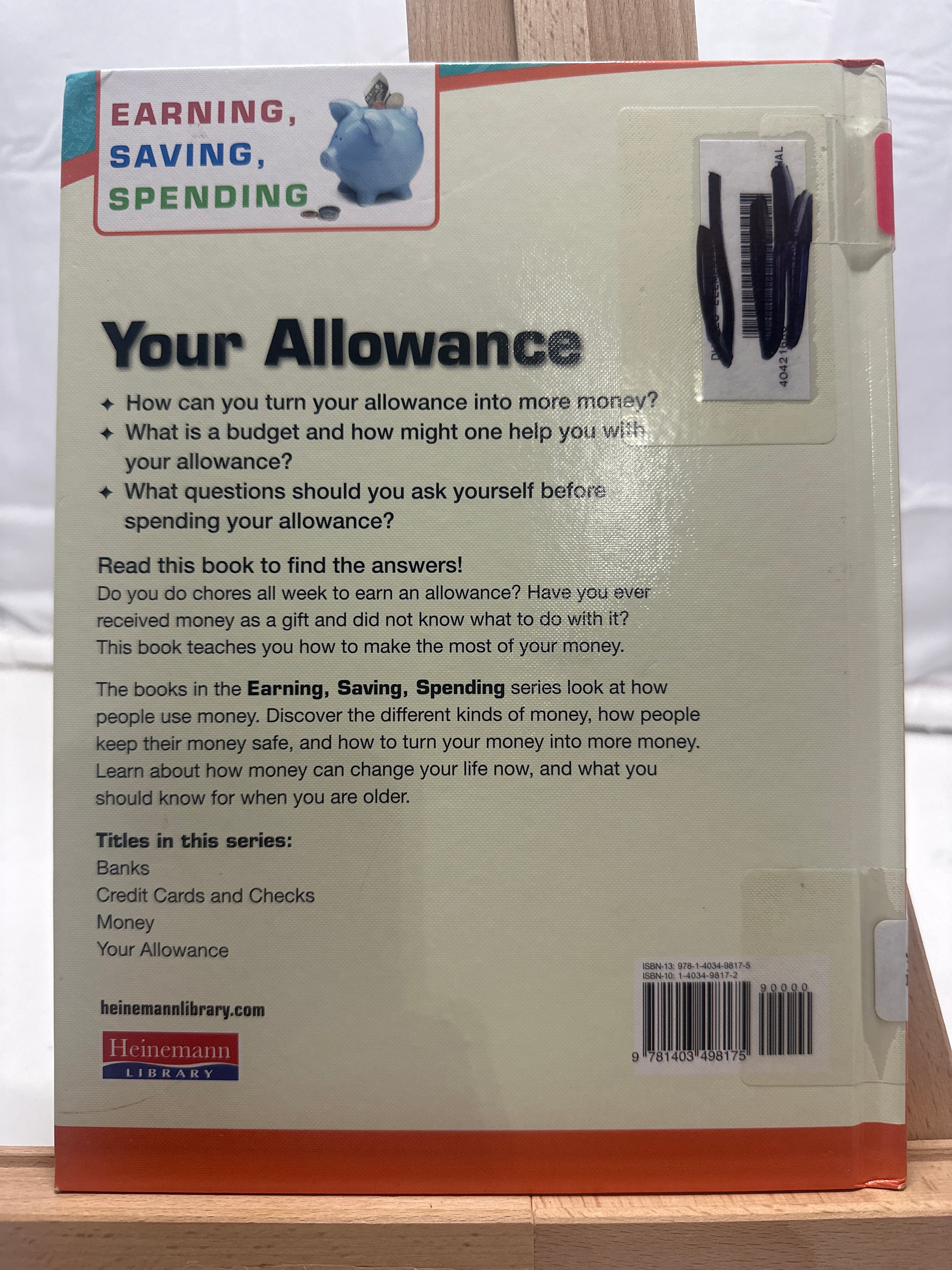 Your allowance by Margaret Hall Hardcover Children's Book