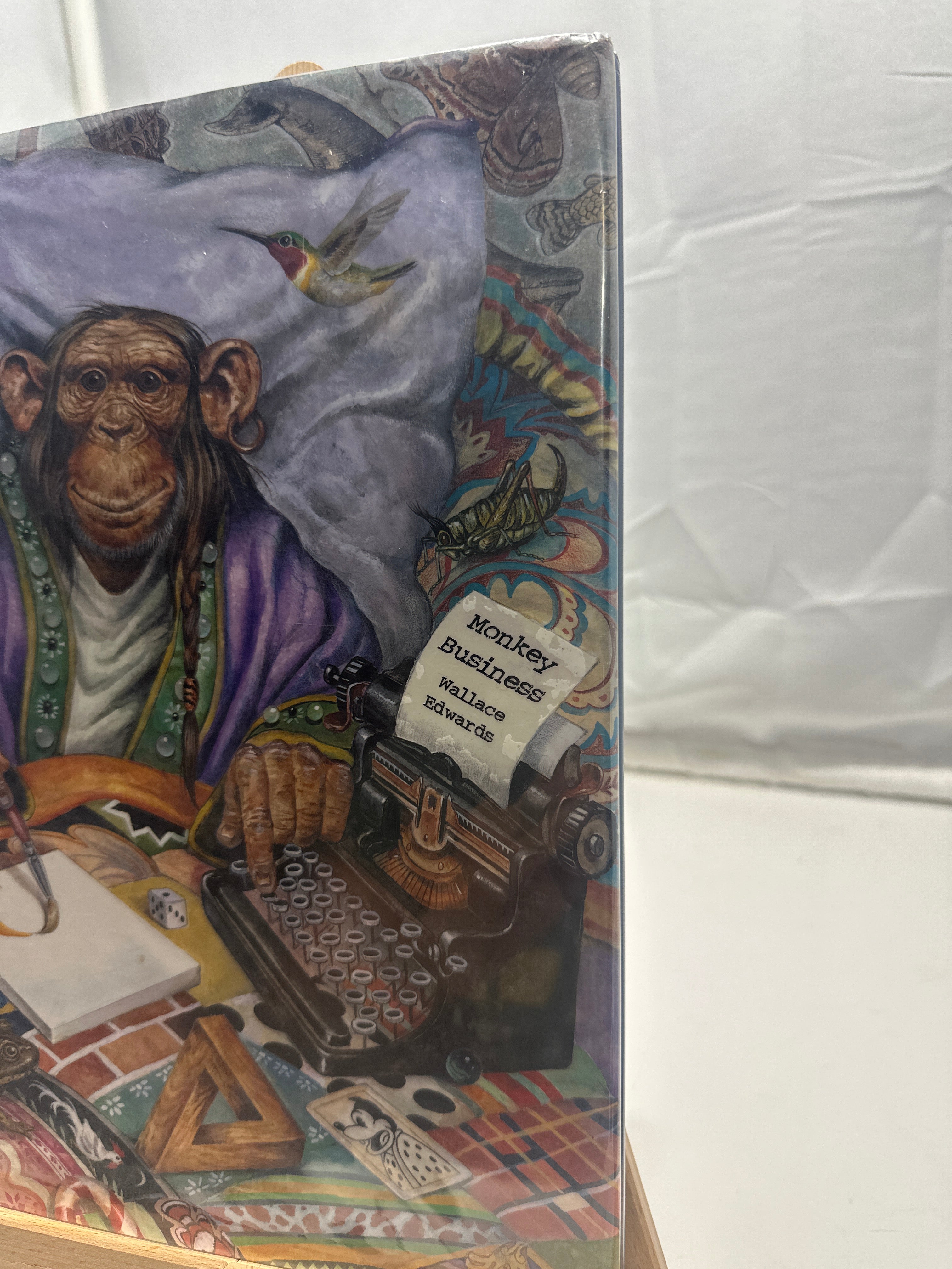 Monkey business by Wallace Edwards Hardcover Children's Book