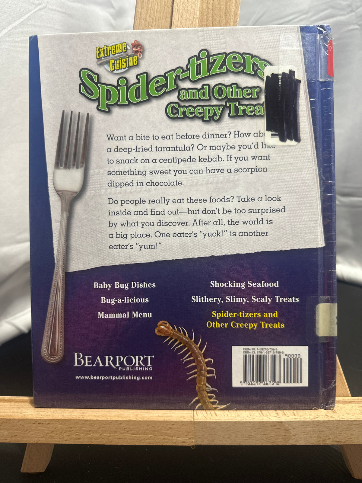 Spider-tizers and other creepy treats by Meish Goldish Hardcover Children's Book