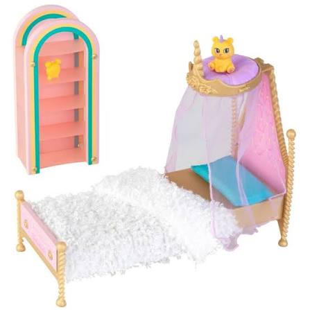 KidKraft Rainbow Dreamers Cloud Bedroom Furniture Dollhouse Set 20180