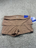 JoyLab Women's Light Brown Foldover Waistband Bike Shorts XL - photo 1