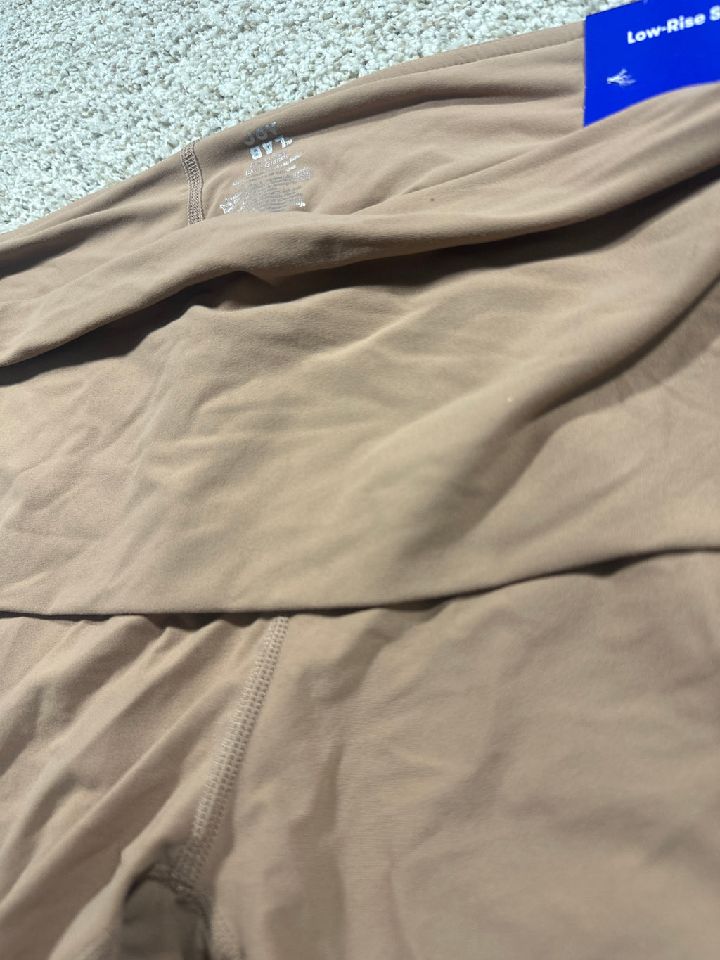 JoyLab Women's Light Brown Foldover Waistband Bike Shorts XL - photo 2