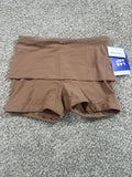 JoyLab Women's Light Brown Foldover Waistband Bike Shorts XS - photo 1