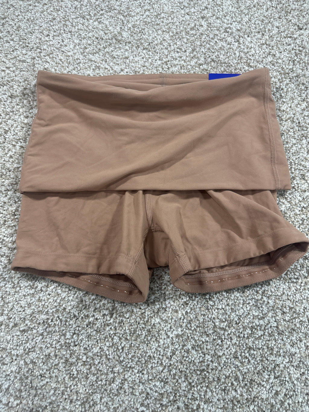 JoyLab Women's Light Brown Foldover Waistband Bike Shorts XXS - photo 1