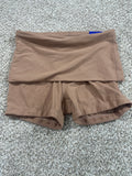 JoyLab Women's Light Brown Foldover Waistband Bike Shorts XXS - photo 1